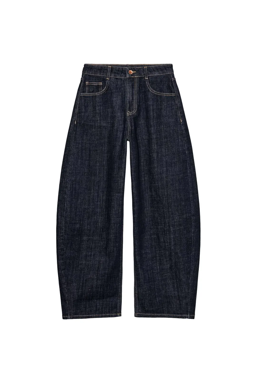 Джинсы barrel с высокой посадкой и вышивкой сзади Z1975, Zara