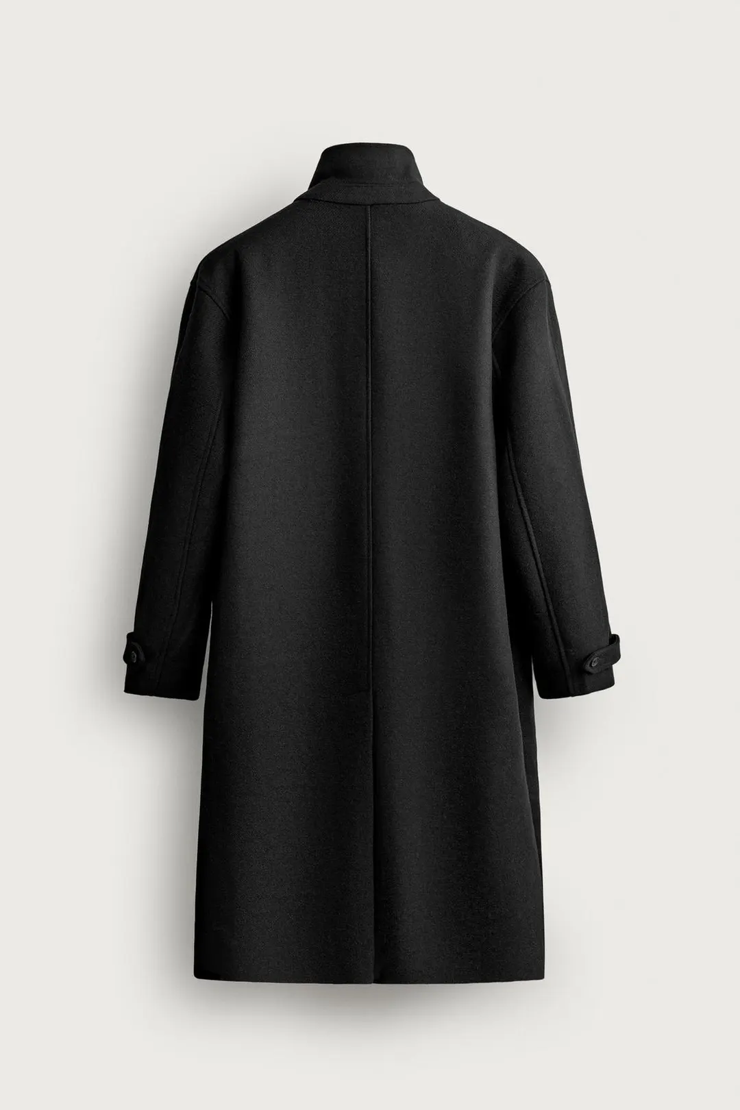 Пальто оверсайз с комбинированным воротником, Zara