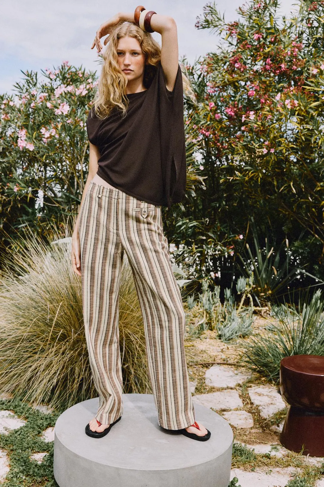 Асимметричный вязаный топ, Zara