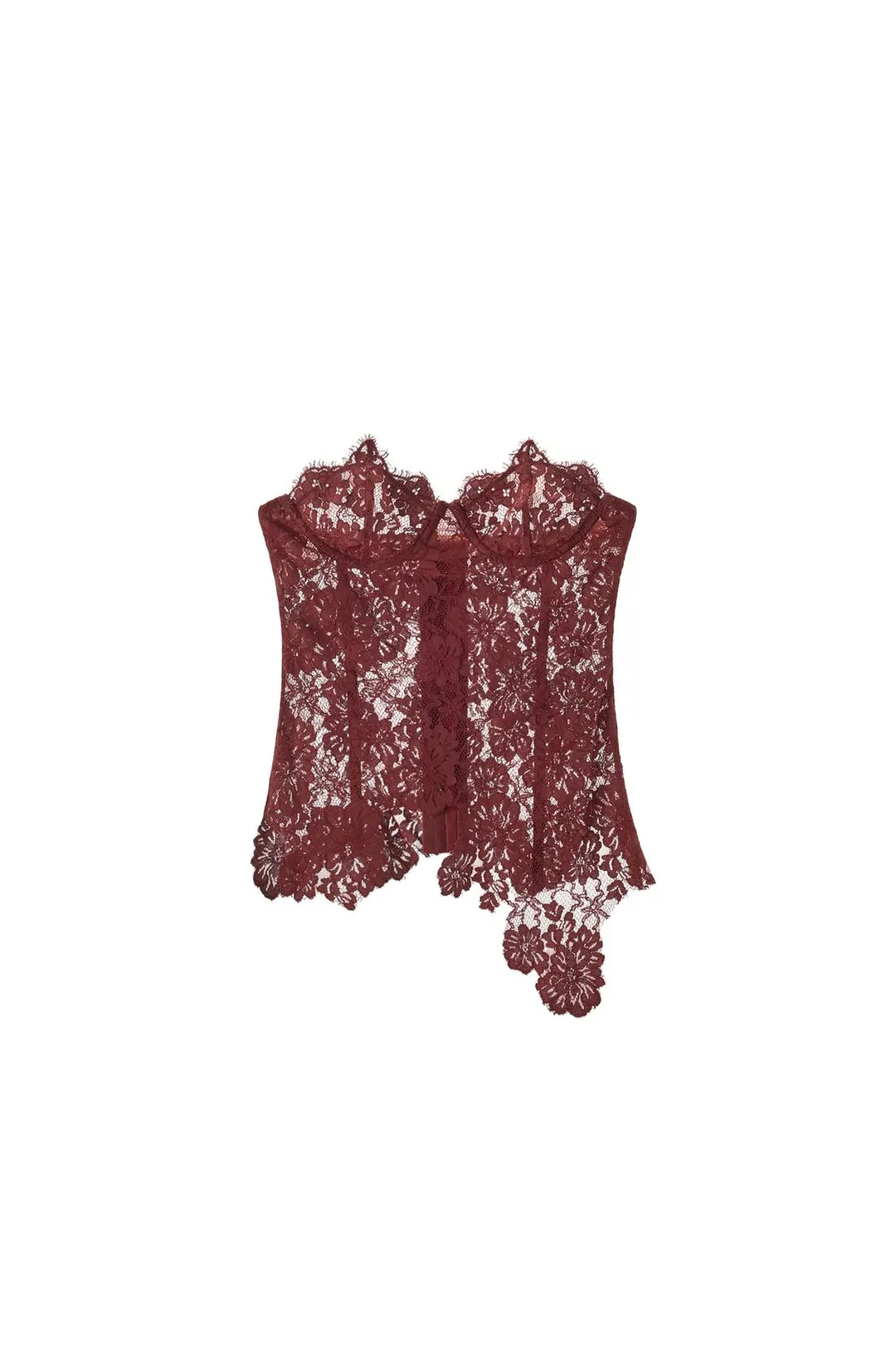 Корсет с цветочным кружевом ZW Collection, Zara