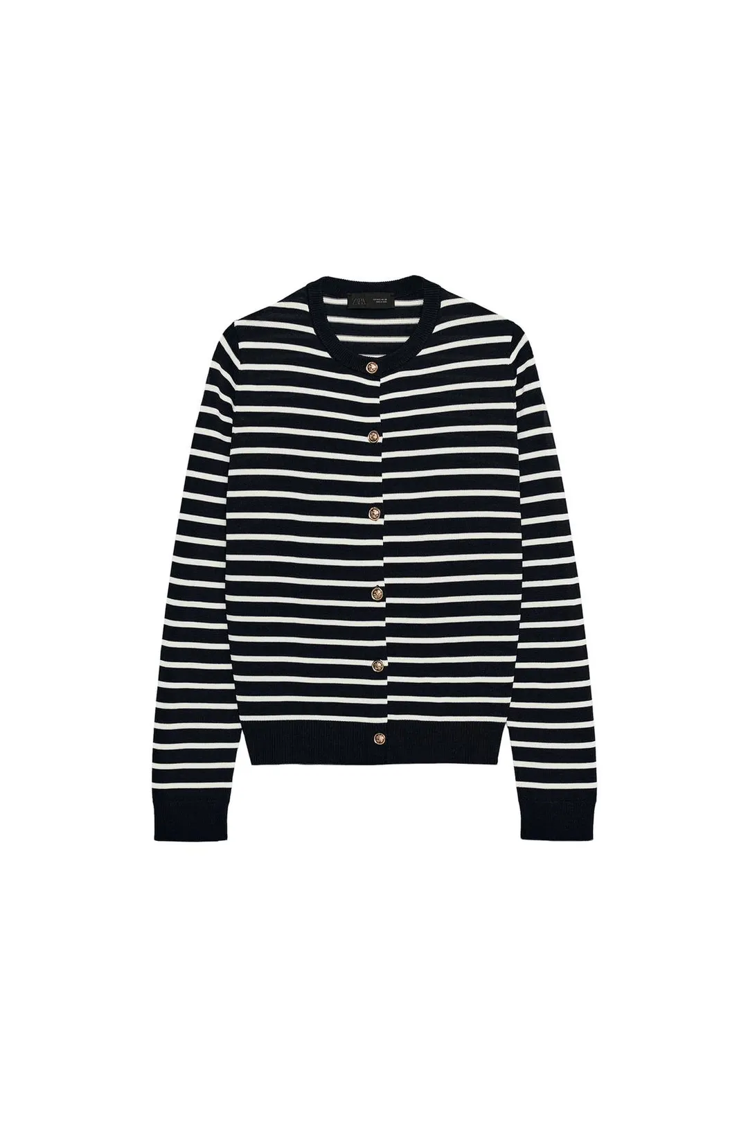 Трикотажный кардиган в полоску, Zara