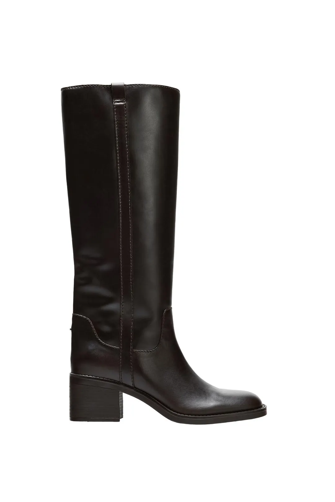 Сапоги для верховой езды кожаные, Zara