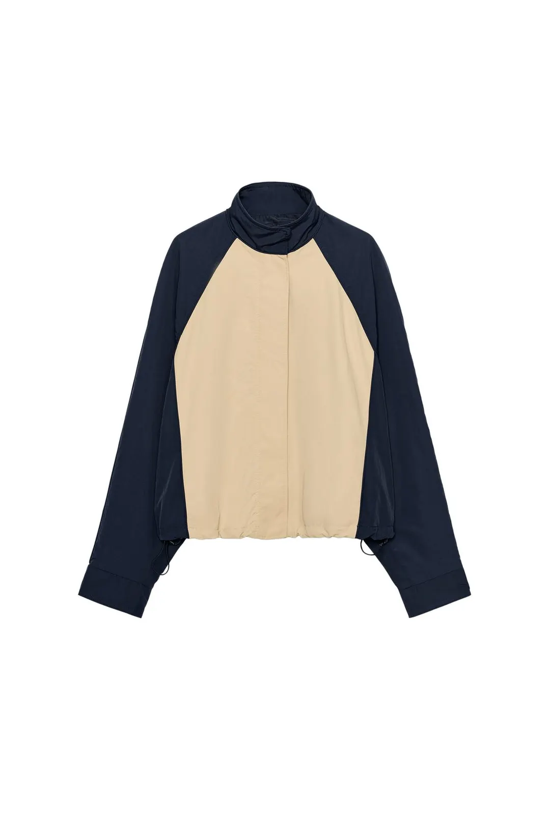 Куртка из технологичной ткани с контрастными деталями, Zara