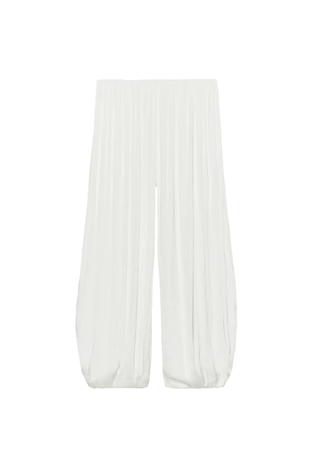 Брюки атласные плиссированные, Zara