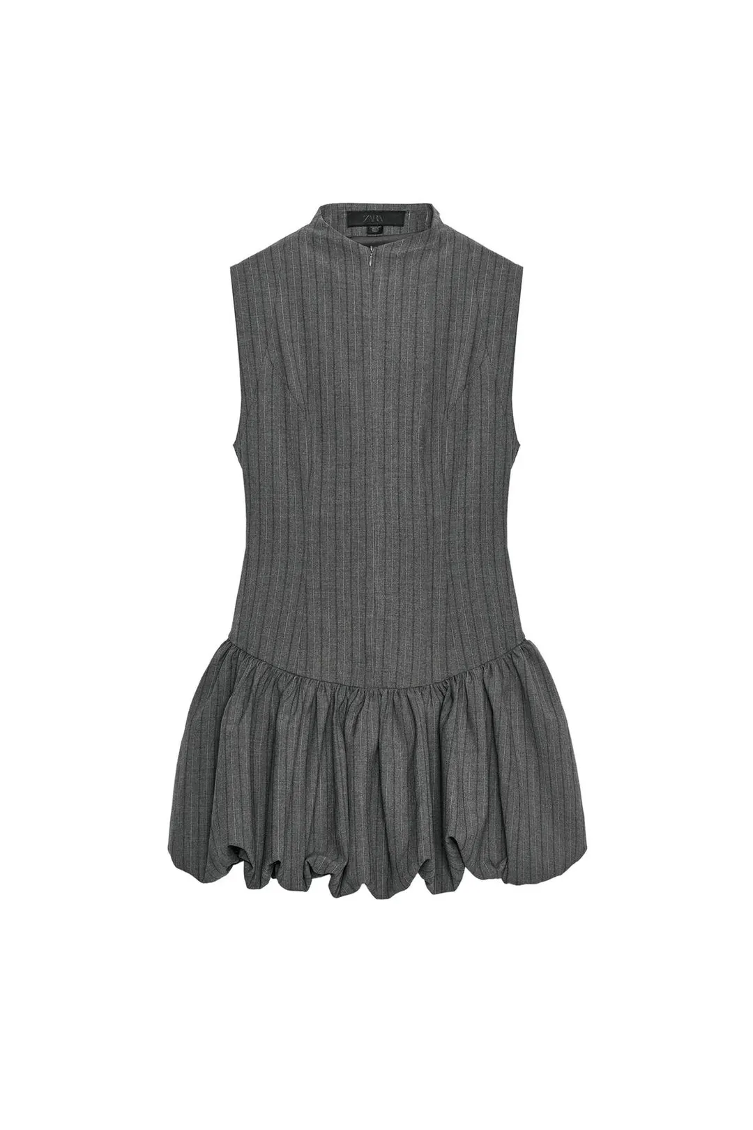 Платье мини с объемным низом, Zara
