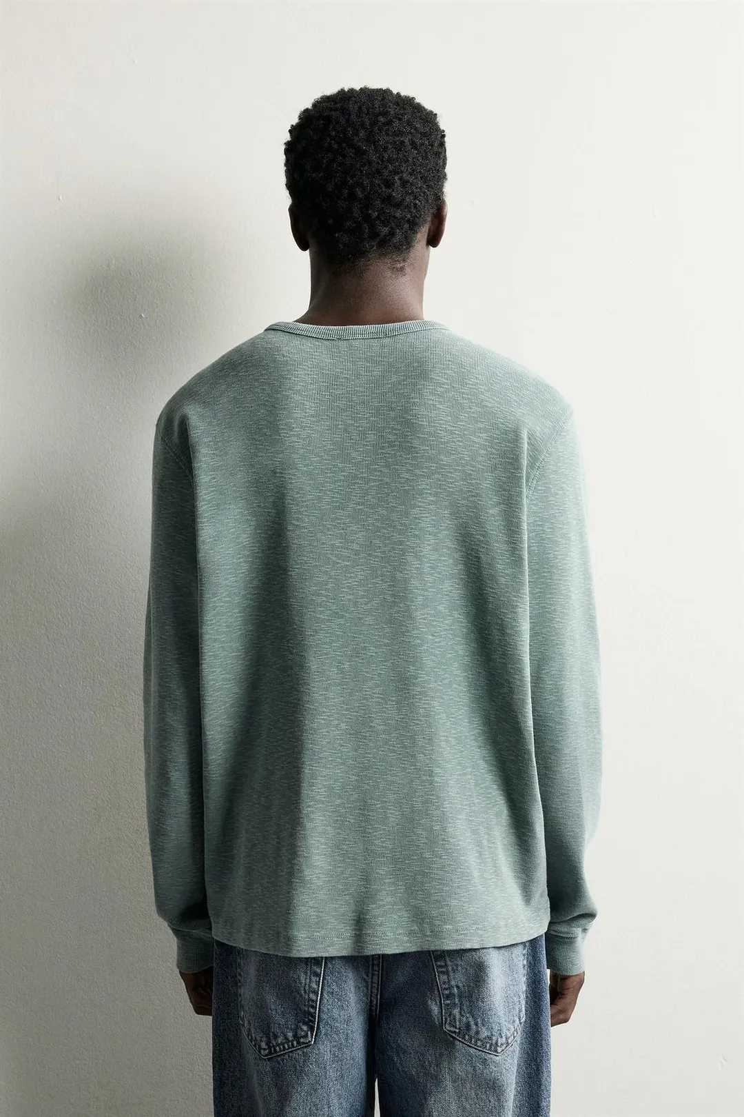 Футболка хенли relaxed fit, Zara