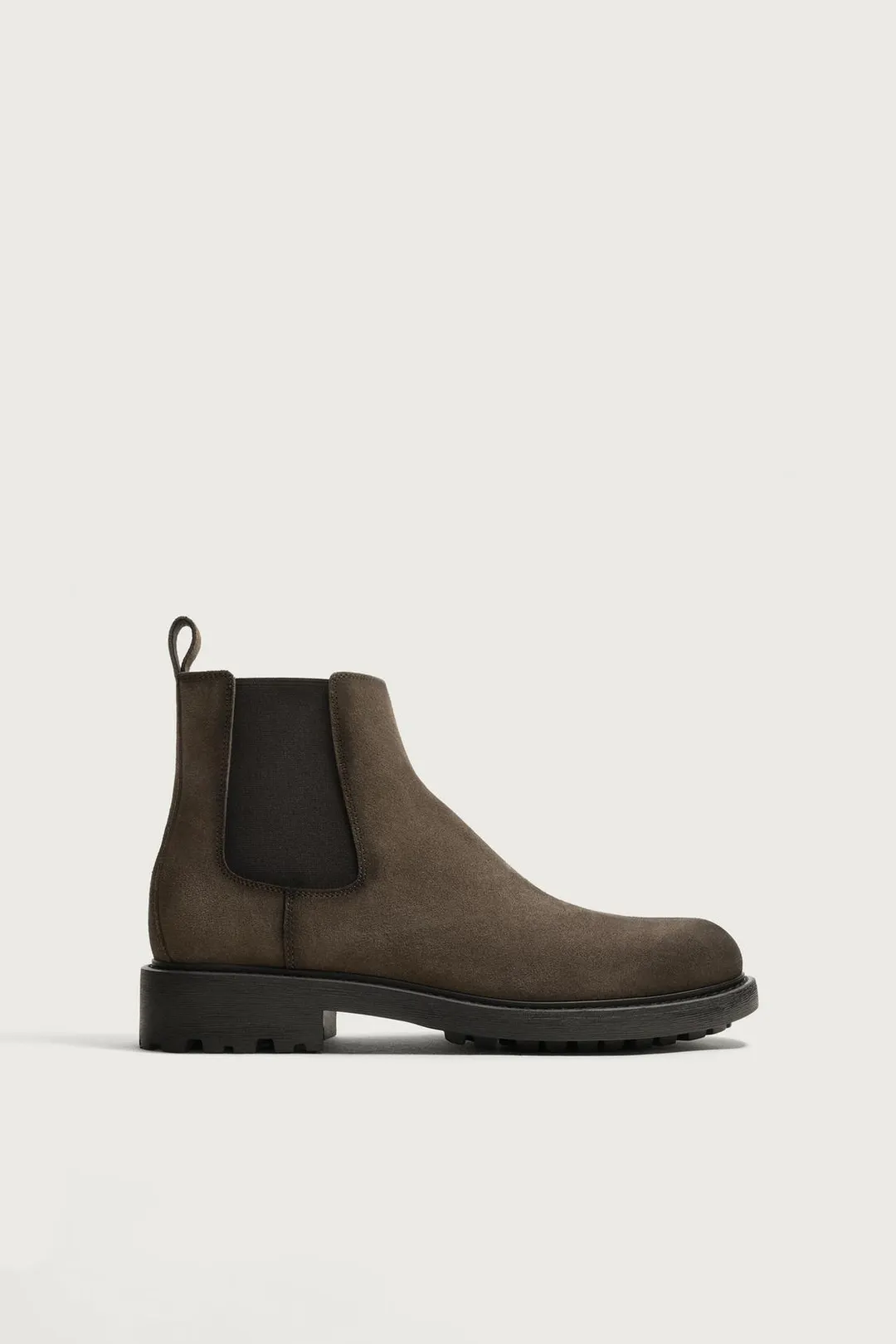 Кожаные ботинки на массивной подошве, Zara
