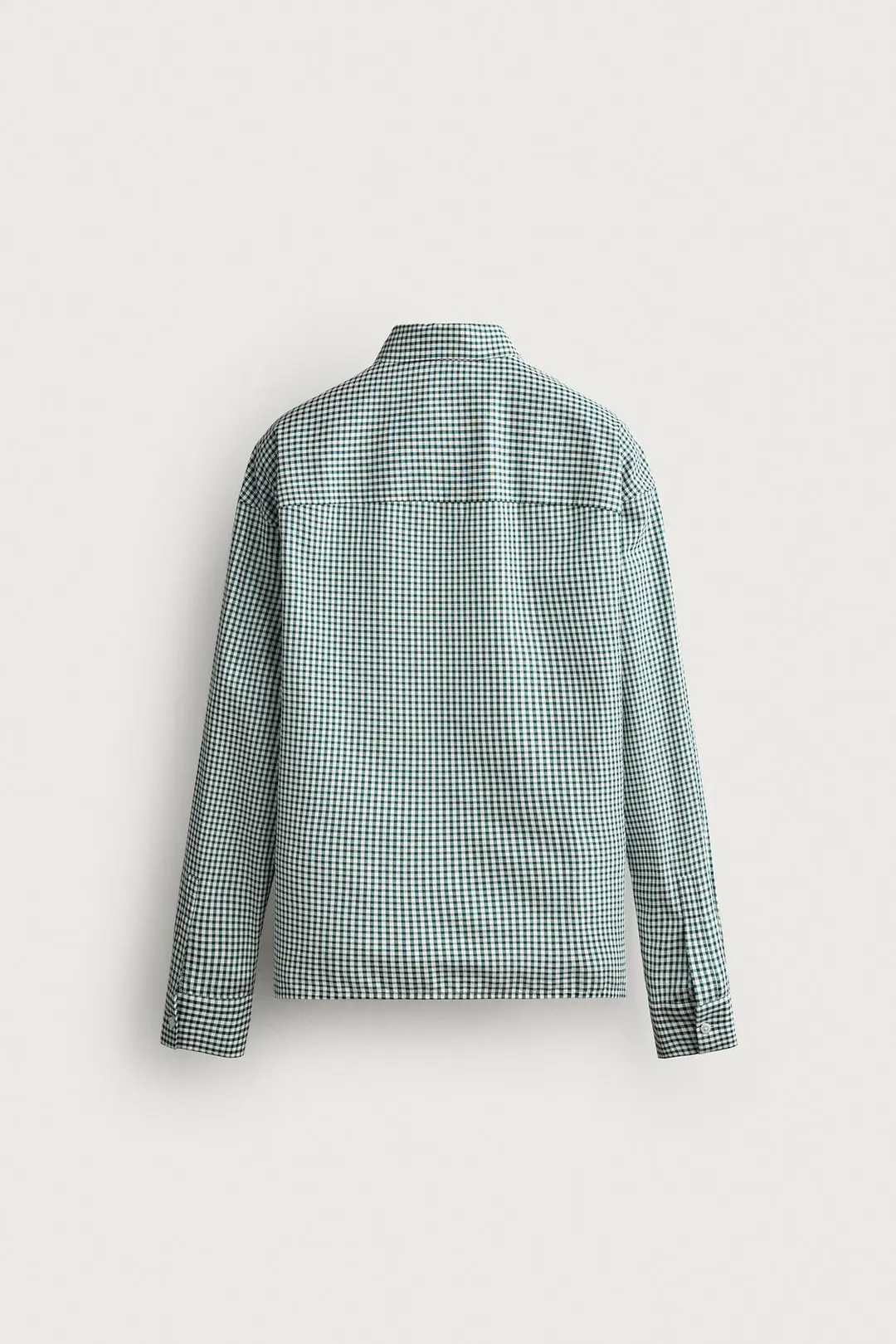 Рубашка в клетку с нашивкой DTMF, Zara