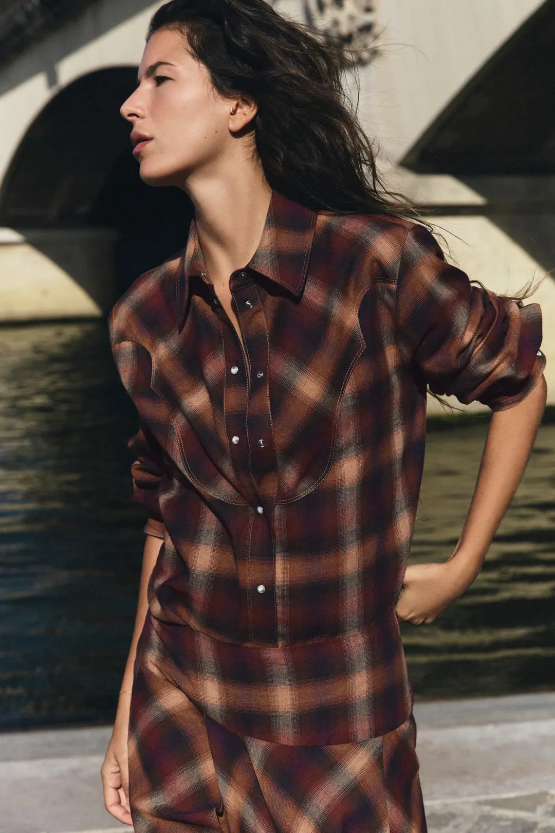 Рубашка в клетку, Zara