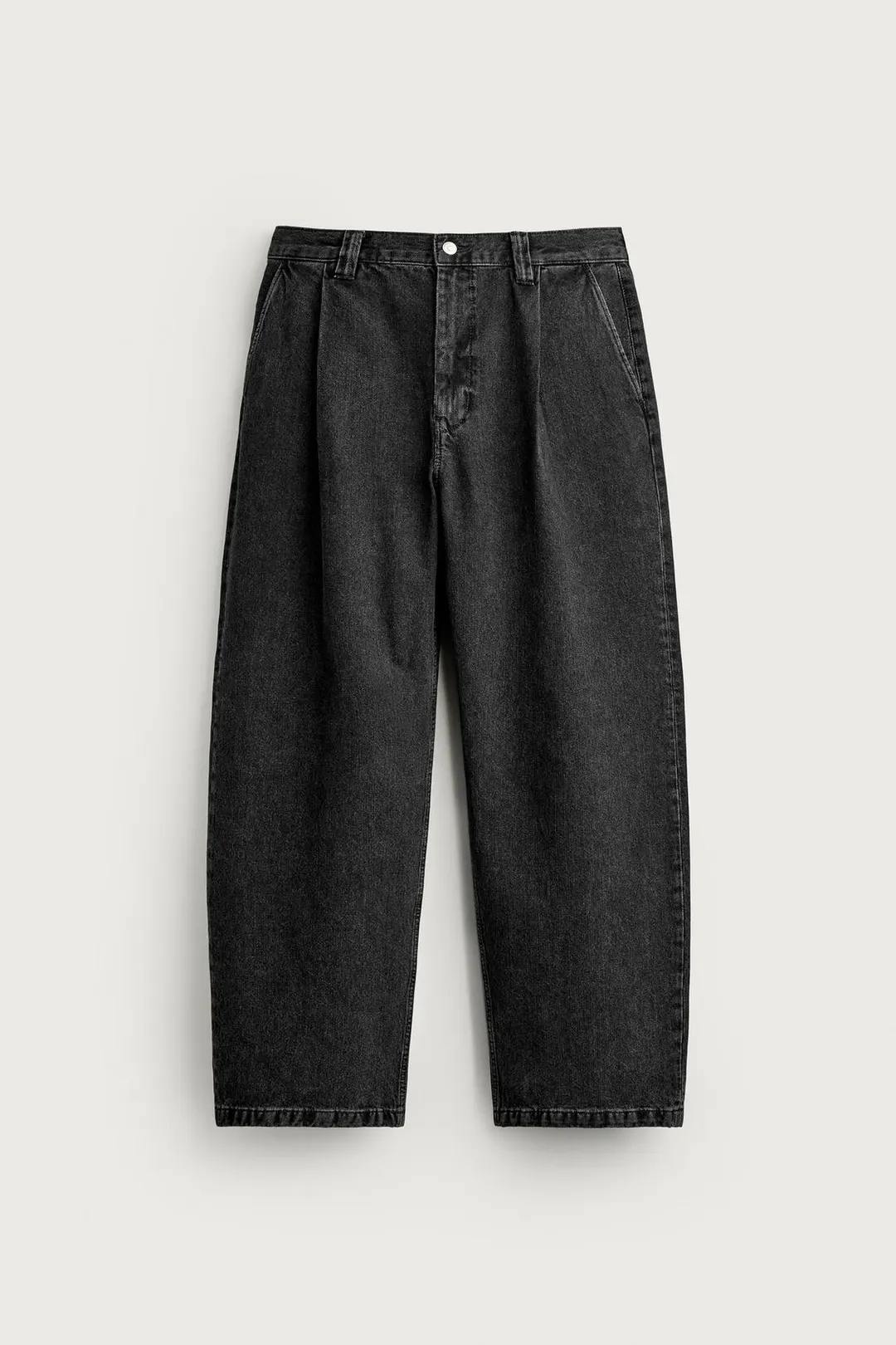 Брюки чинос свободного кроя со складками, Zara