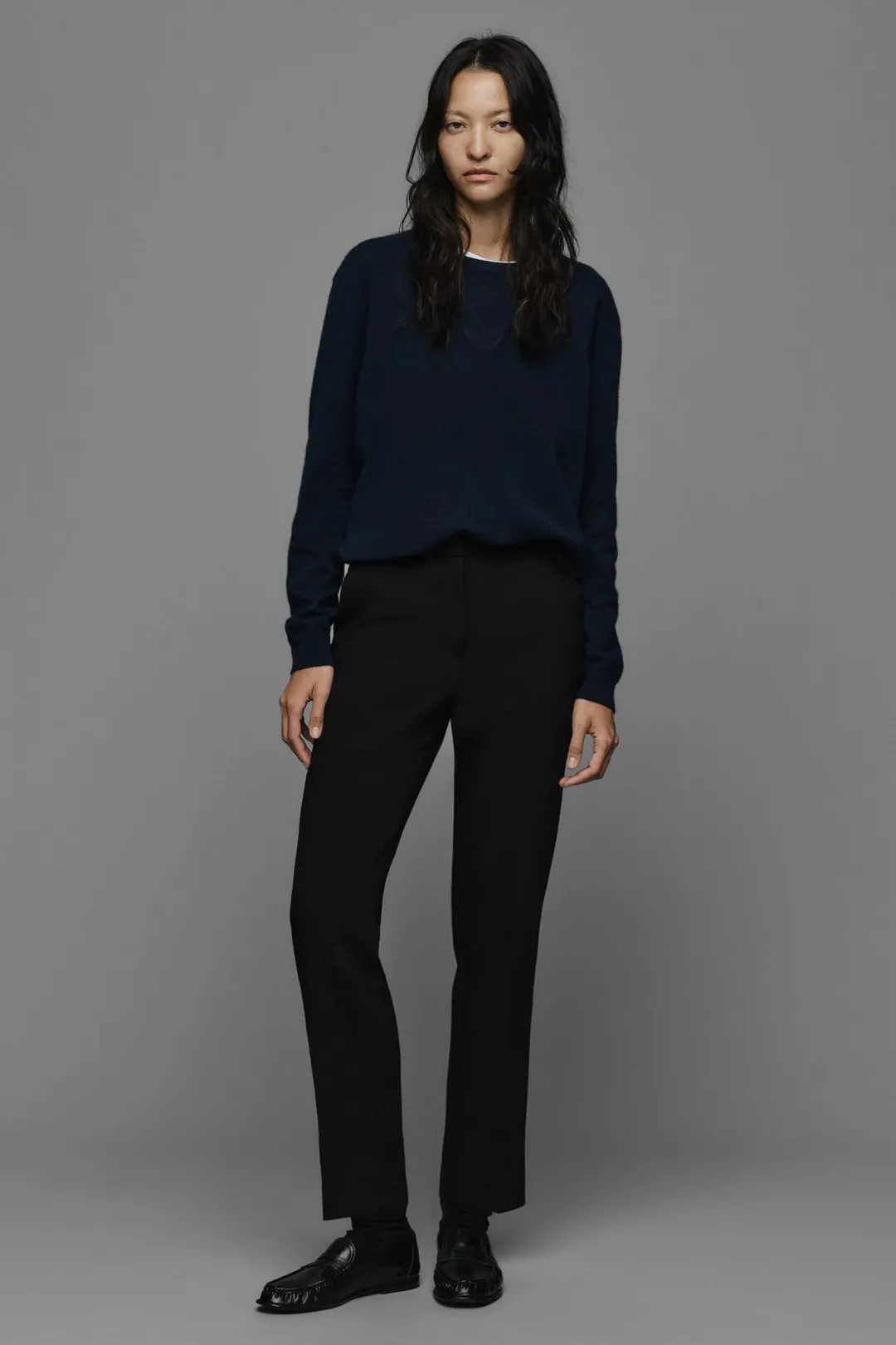 Брюки укороченные со средней посадкой, Zara