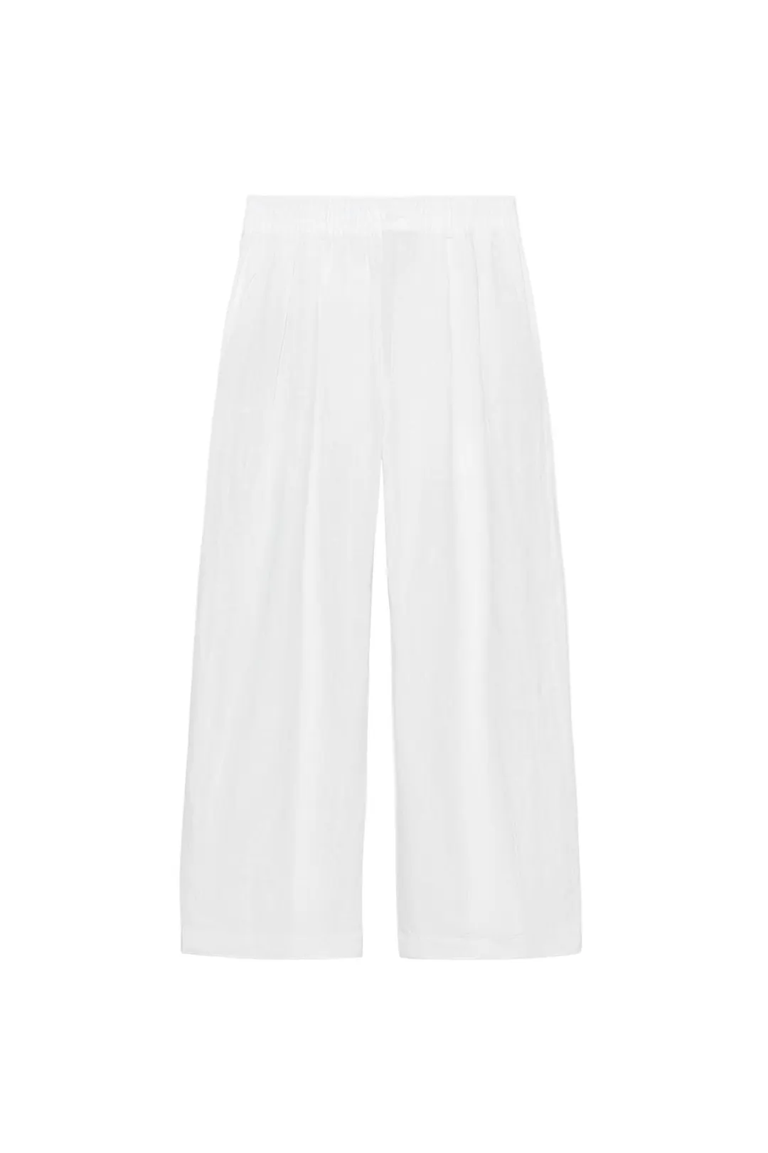 Брюки ZW Collection со складками из 100% льна, Zara