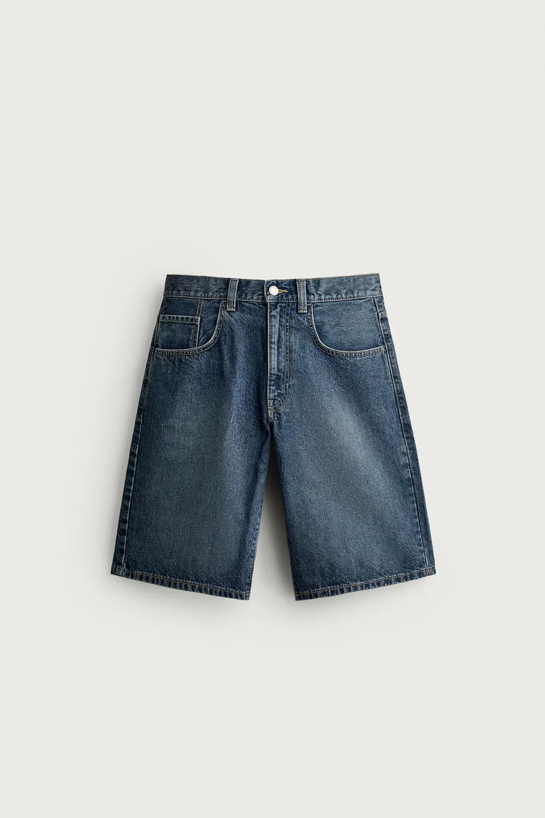 Джинсовые бермуды кроя багги, Zara