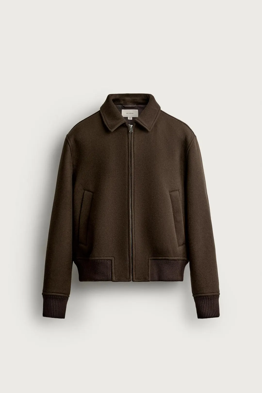 Куртка прямого кроя из смесовой шерсти, Zara