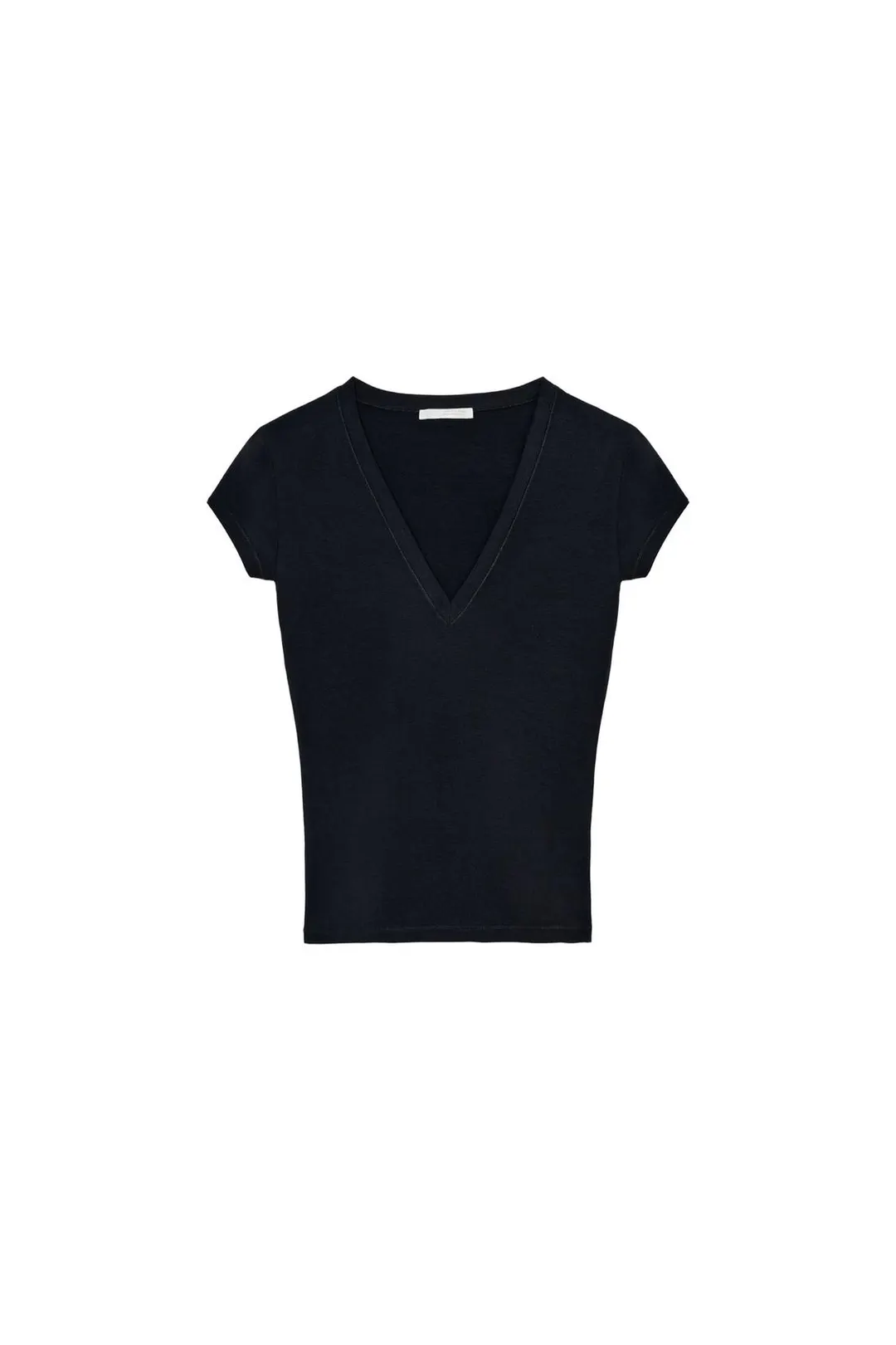 Футболка с V-образным вырезом, Zara
