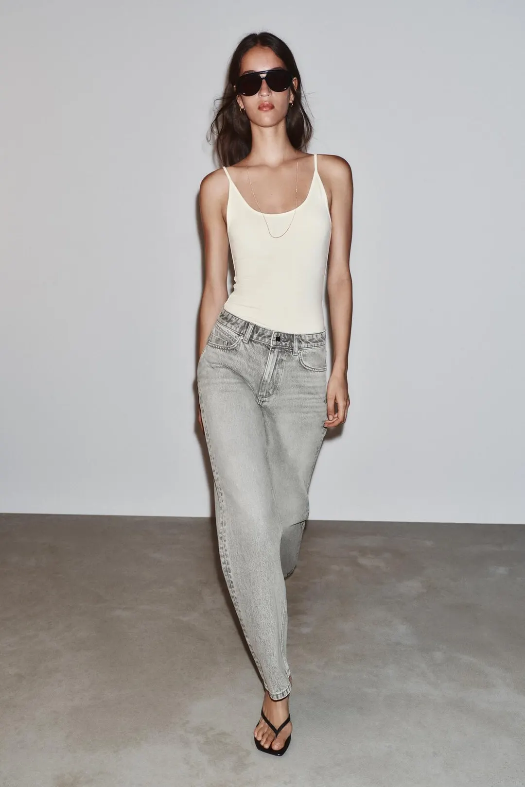 Джинсы классического кроя с высокой посадкой Z1975, Zara