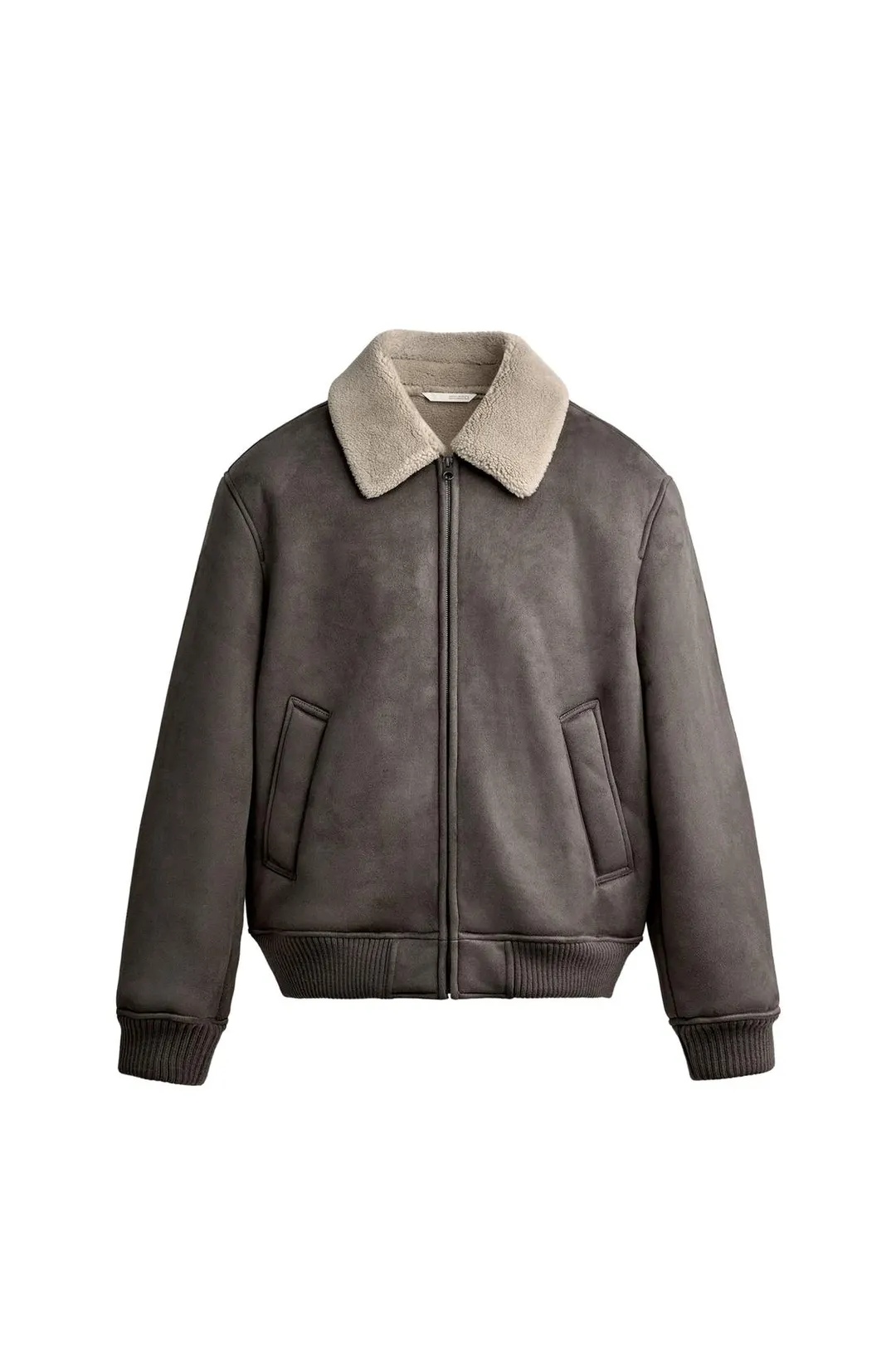 Куртка под кожу с искусственным мехом, Zara