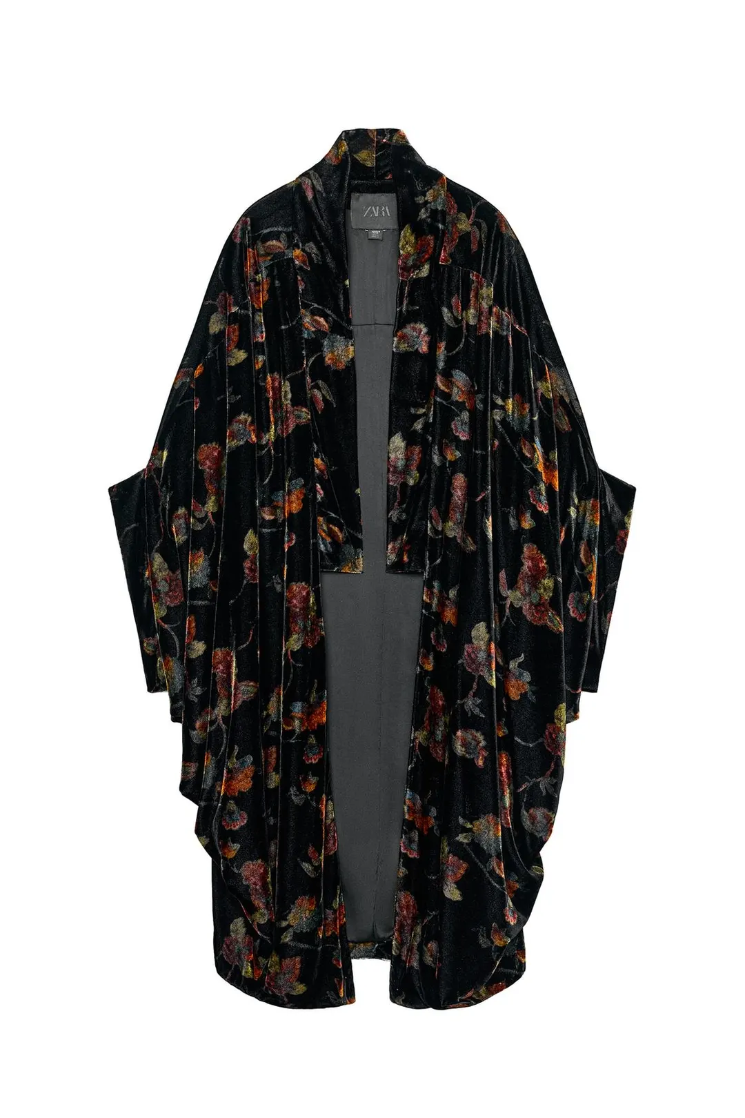 Пальто из принтованного бархата ZW Collection, Zara