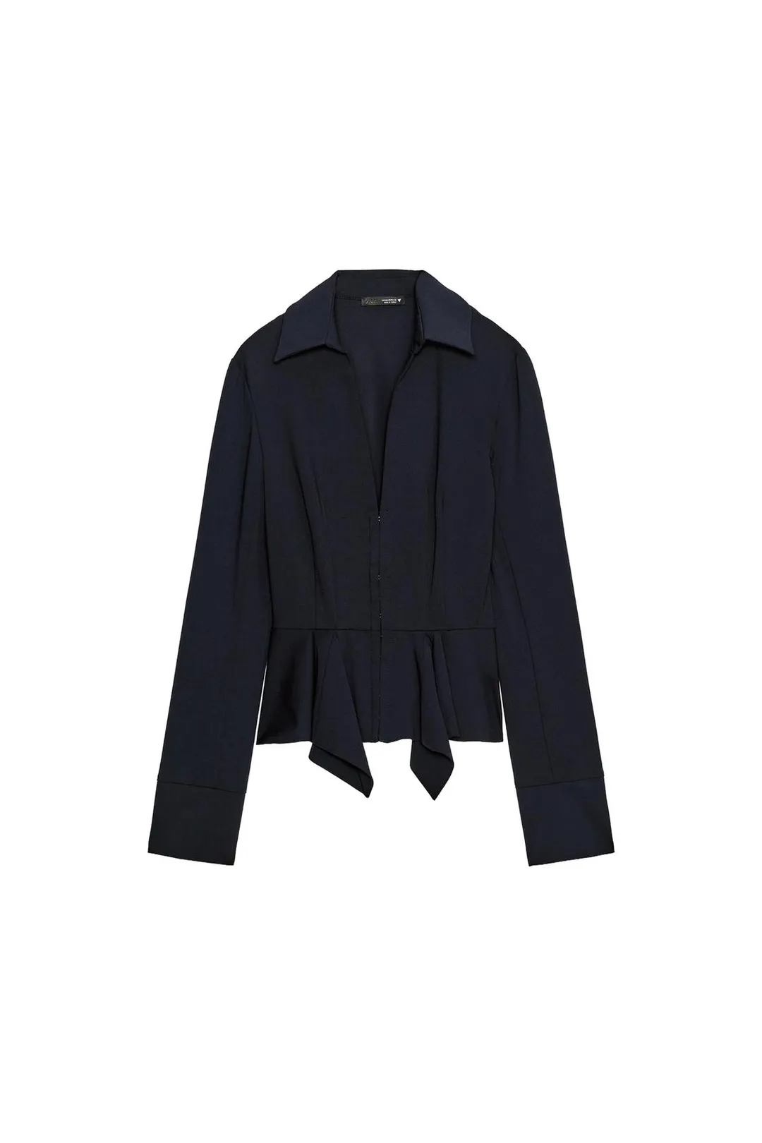 Топ с баской в корсетном стиле, Zara