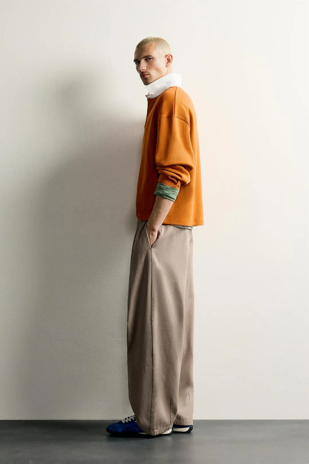 Брюки комфортные фасона баллон, Zara