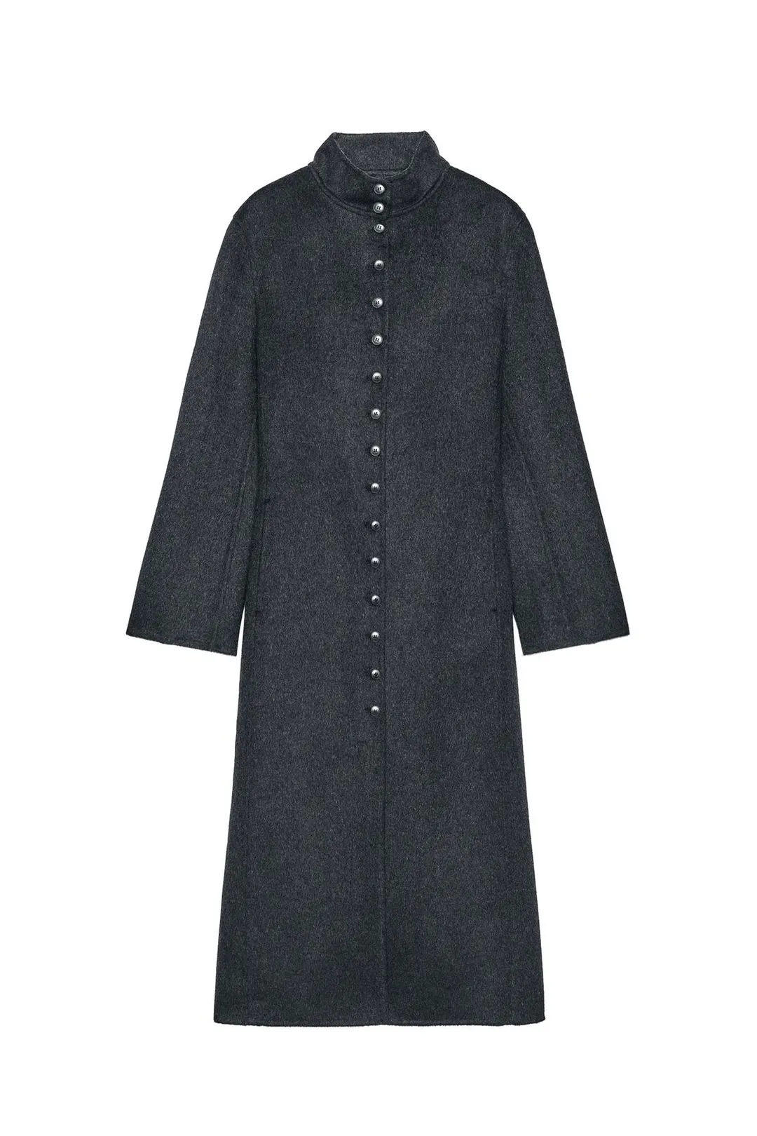 Длинное пальто из смесовой шерсти ZW Collection, Zara