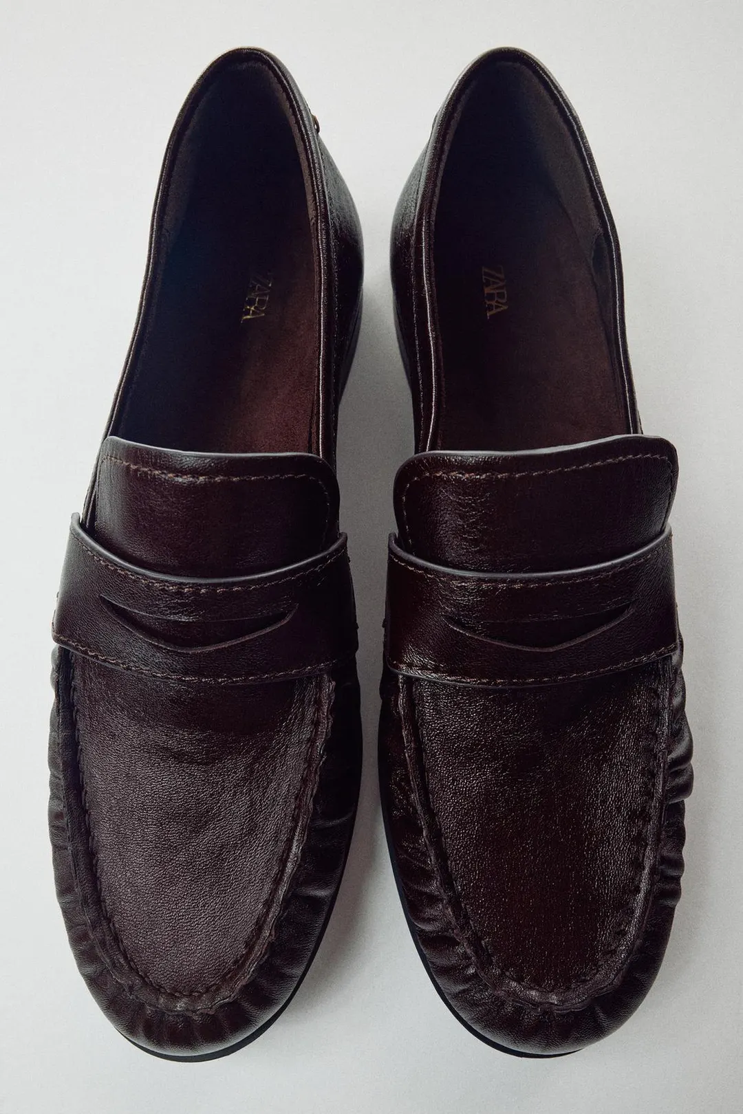 Кожаные лоферы, Zara
