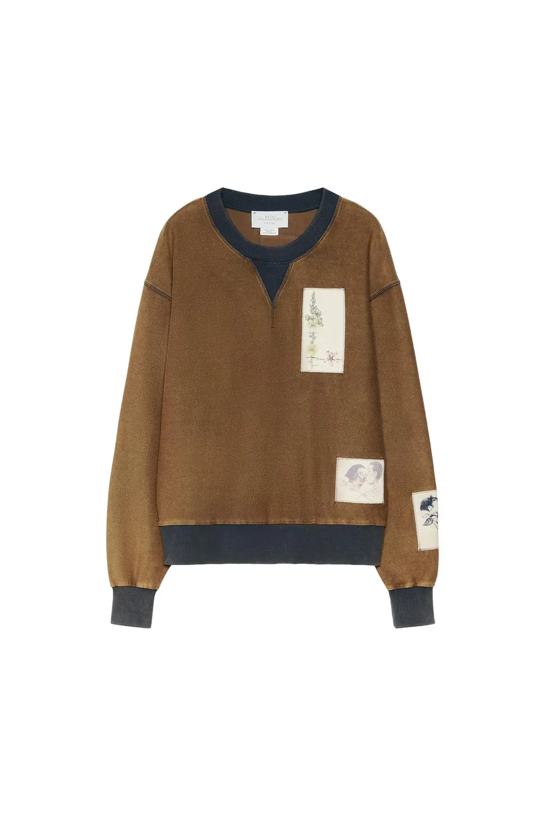 Свитшот с контрастной нашивкой, Zara