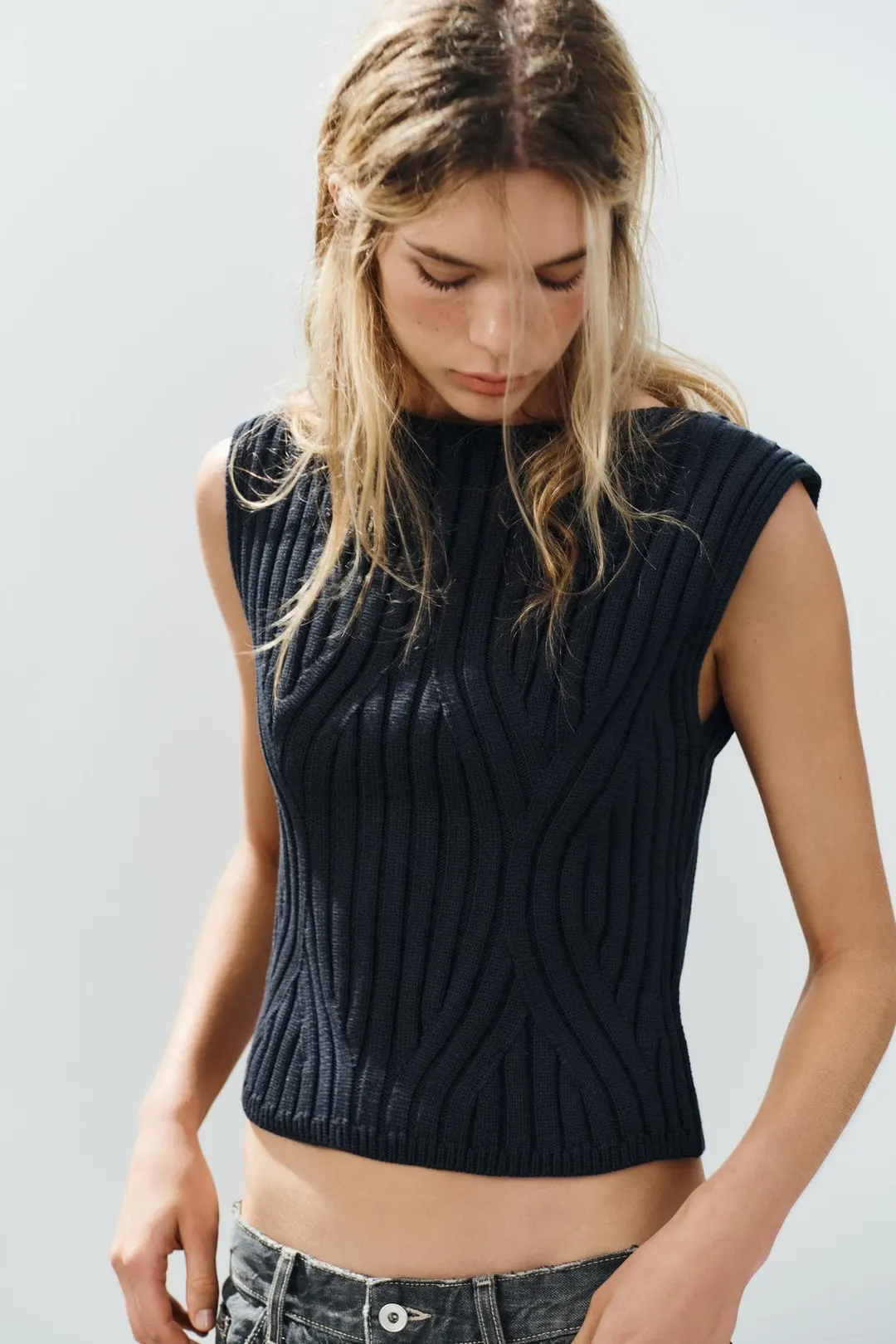 Топ в рубчик, Zara