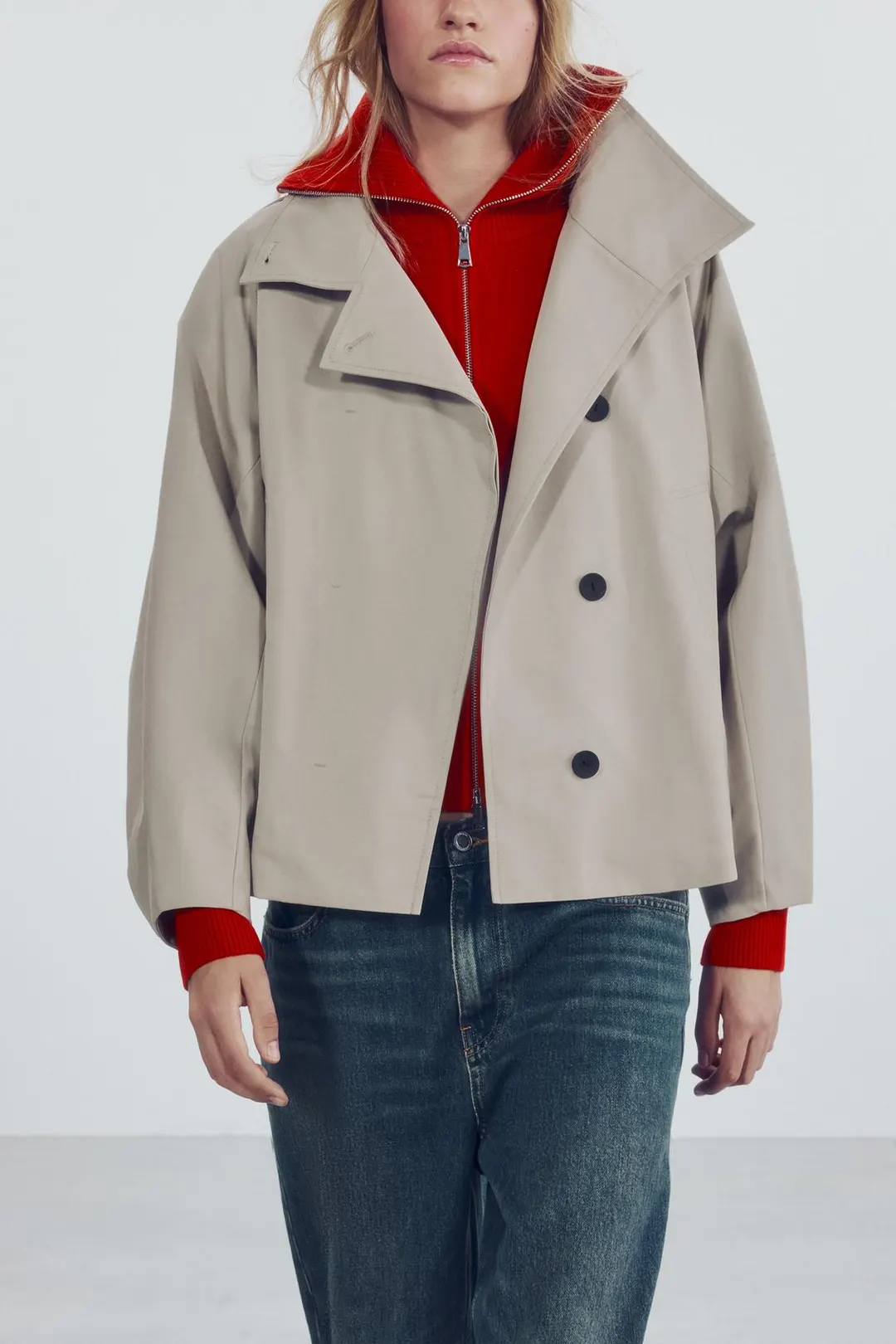 Парка короткая водоотталкивающая ZW Collection, Zara