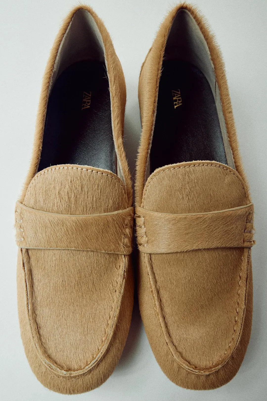 Лоферы из овечьей кожи, Zara