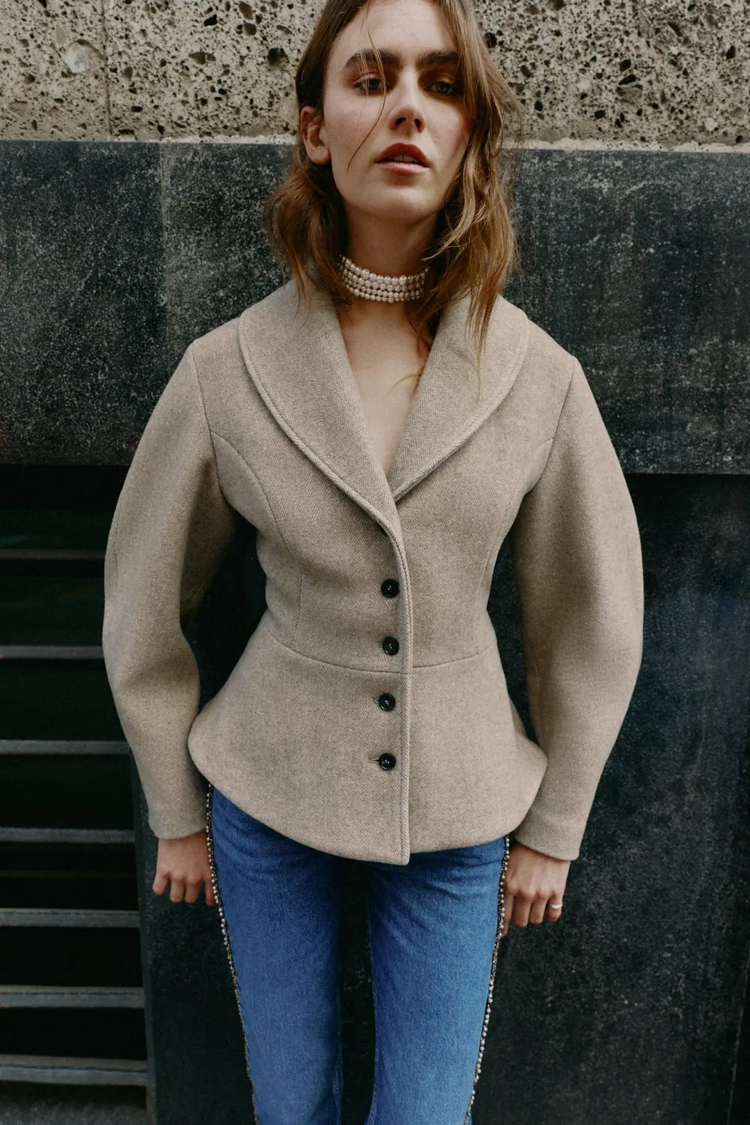 Мягкий жакет с баской, Zara
