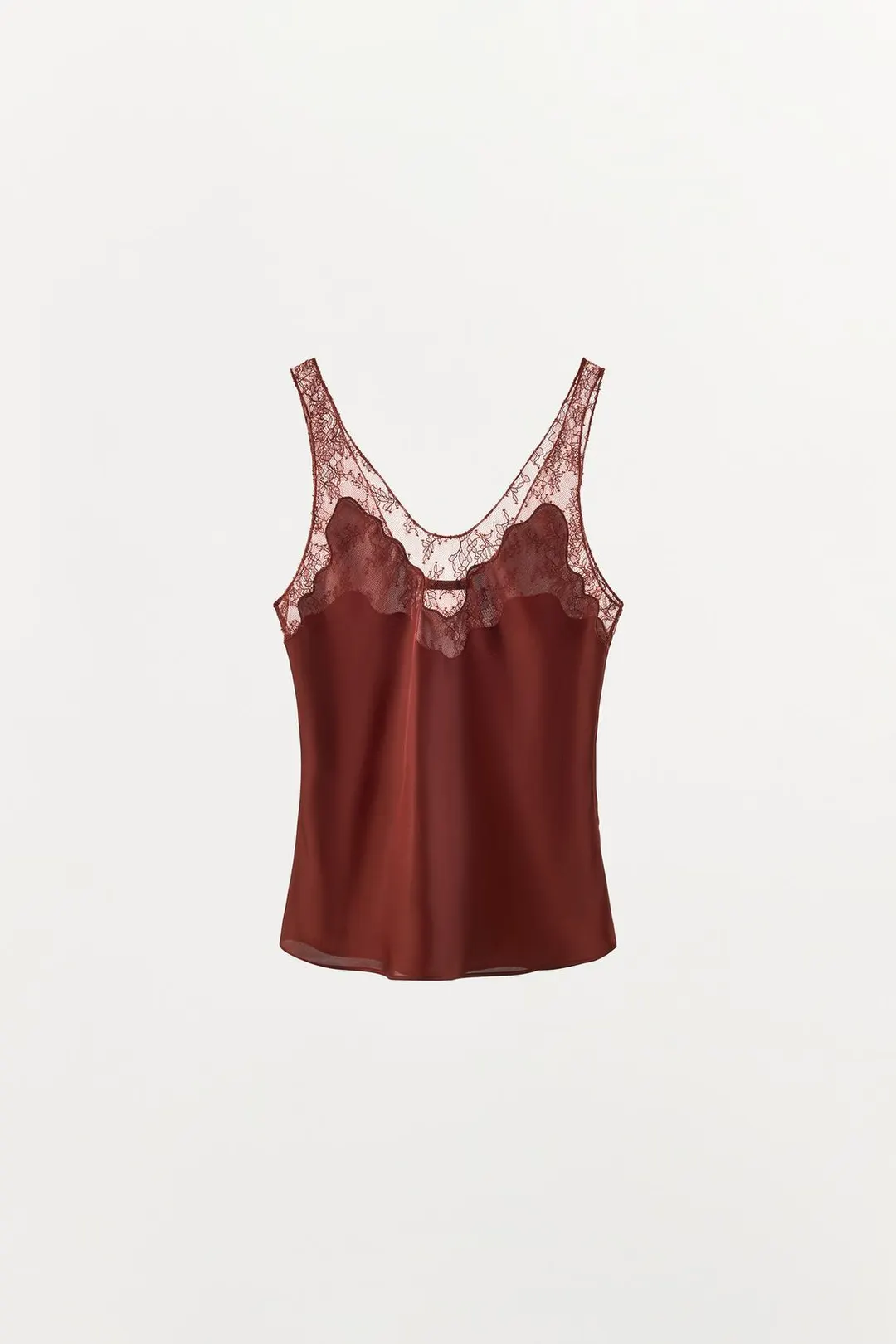 Кружевной топ в бельевом стиле ZW Collection, Zara