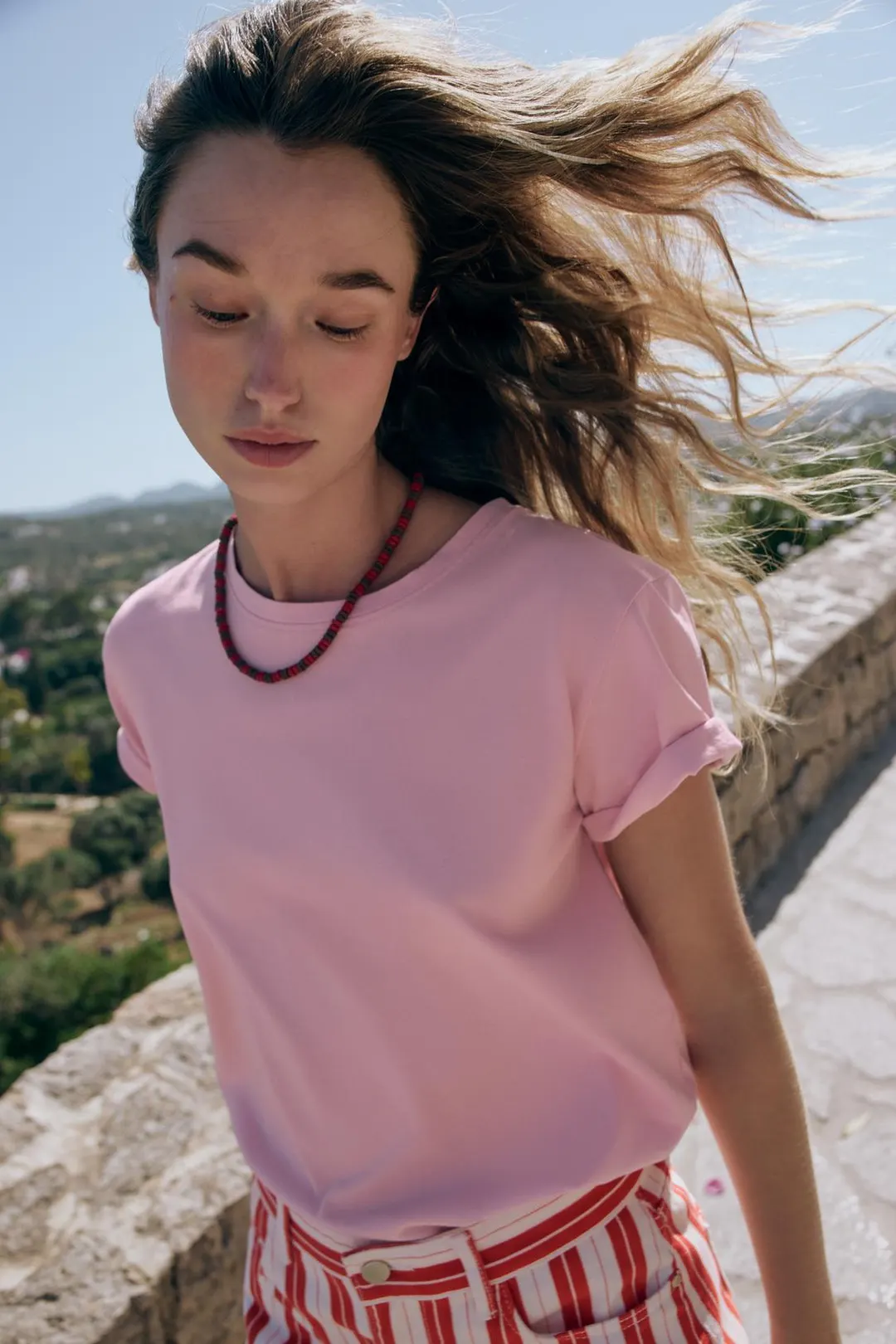 Футболка из фактурного хлопка, Zara