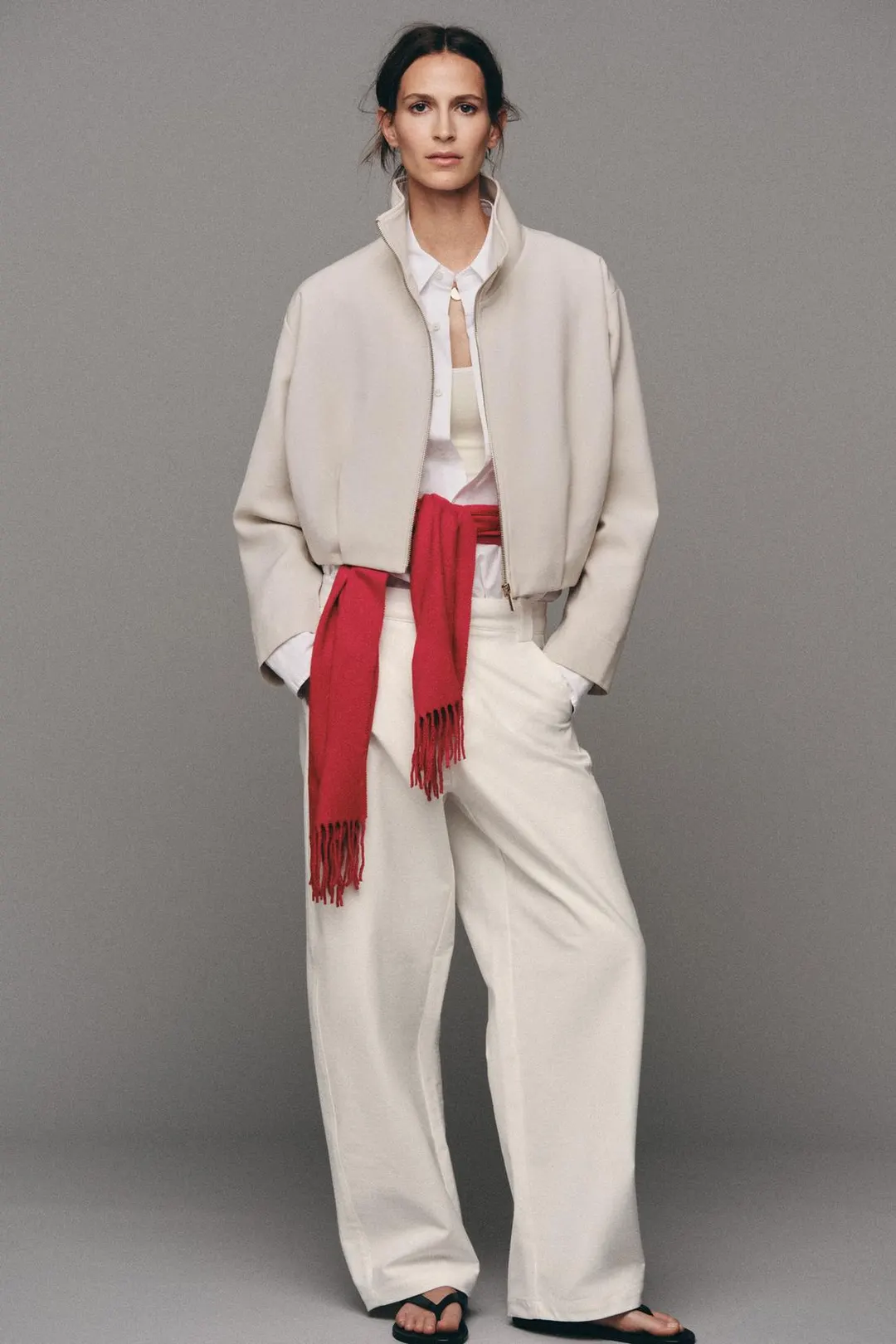 Куртка-бомбер с высоким воротником, Zara