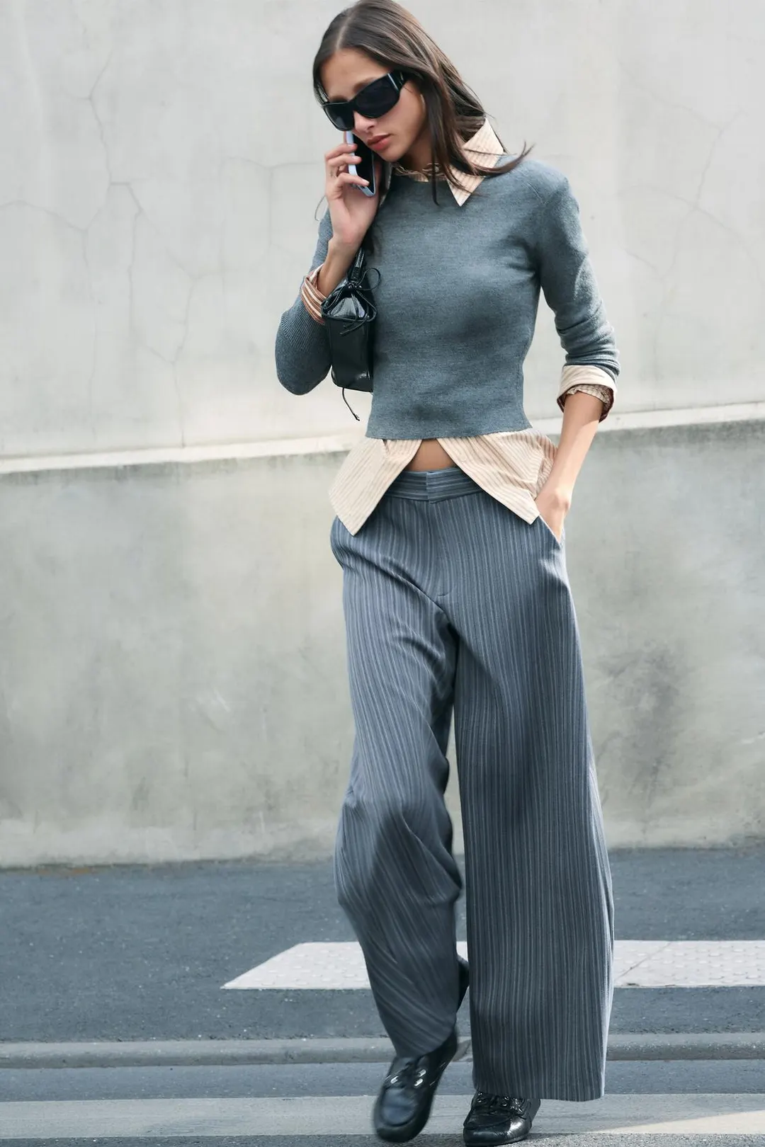 Укороченный свитер из смесовой шерсти, Zara