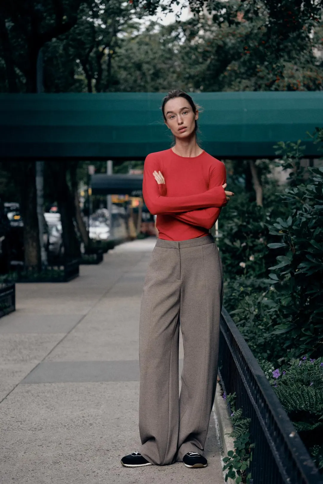 Футболка из лиоцелла с круглым вырезом, Zara