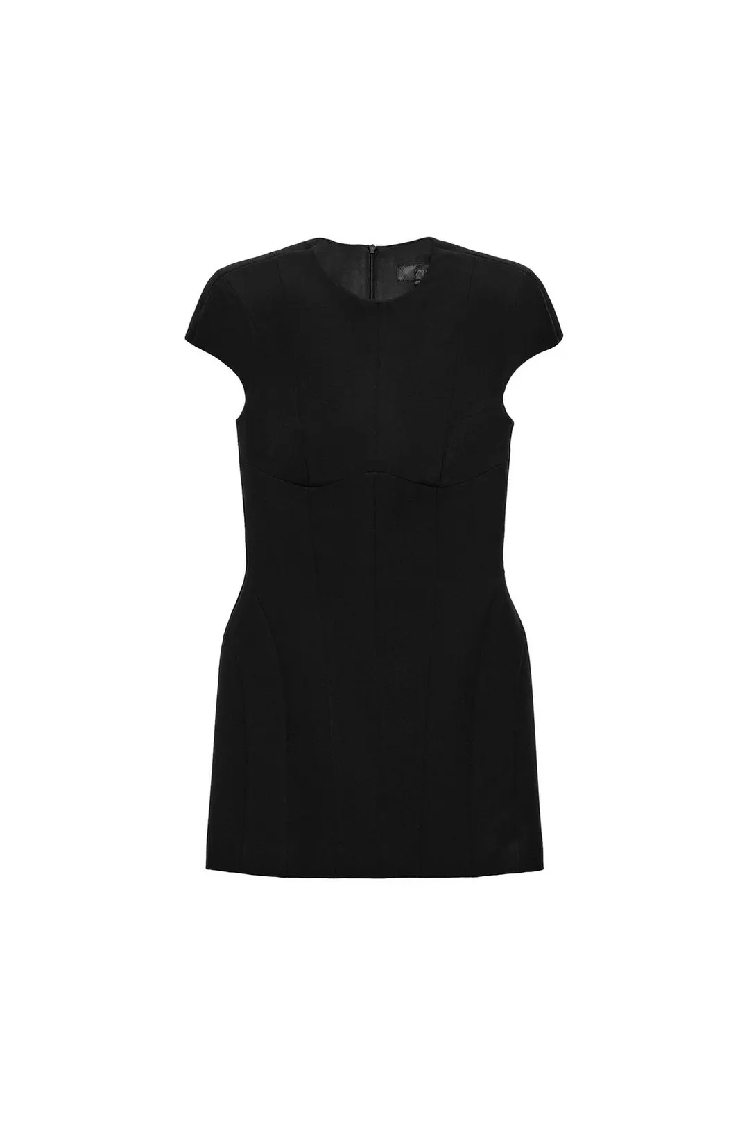 Платье мини с подплечниками и рельефными швами, Zara