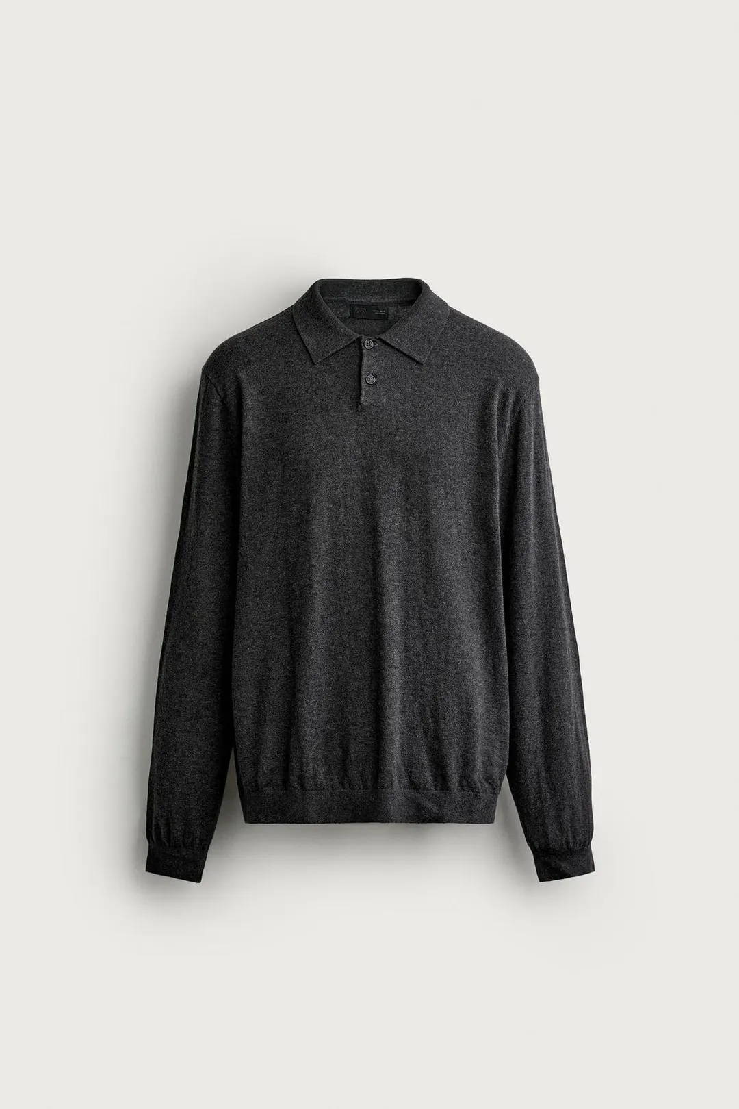 Вязаная футболка поло из хлопка и кашемира, Zara