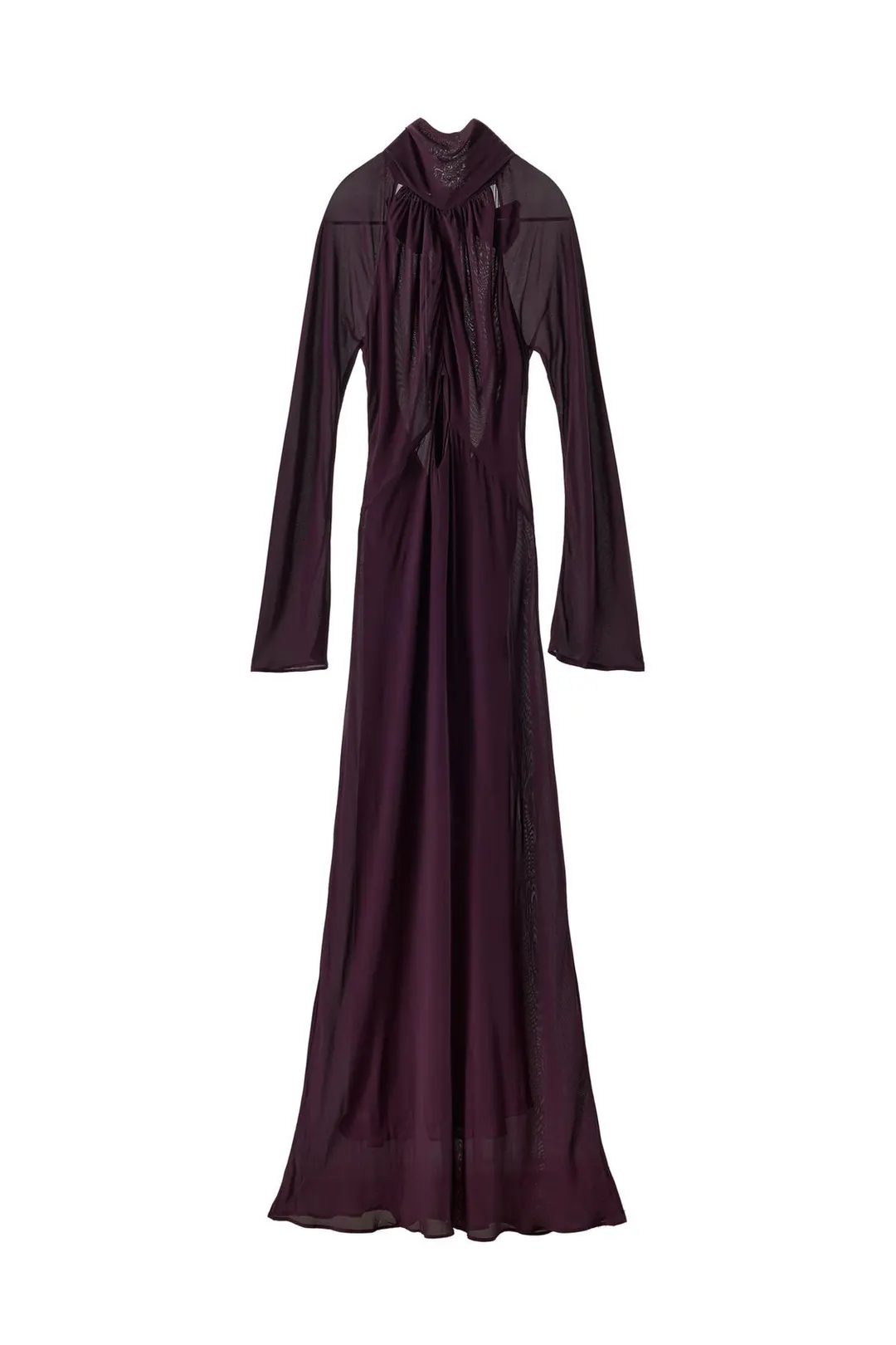 Платье длинное с разрезом ZW Collection, Zara