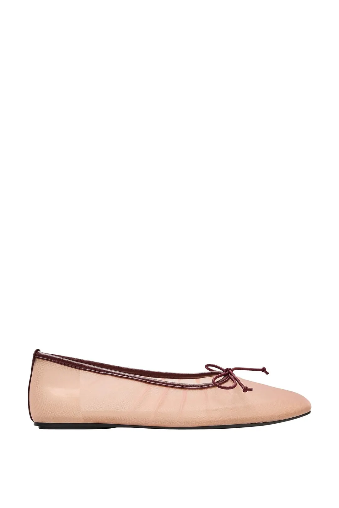 Балетки из сетки с бантом, Zara