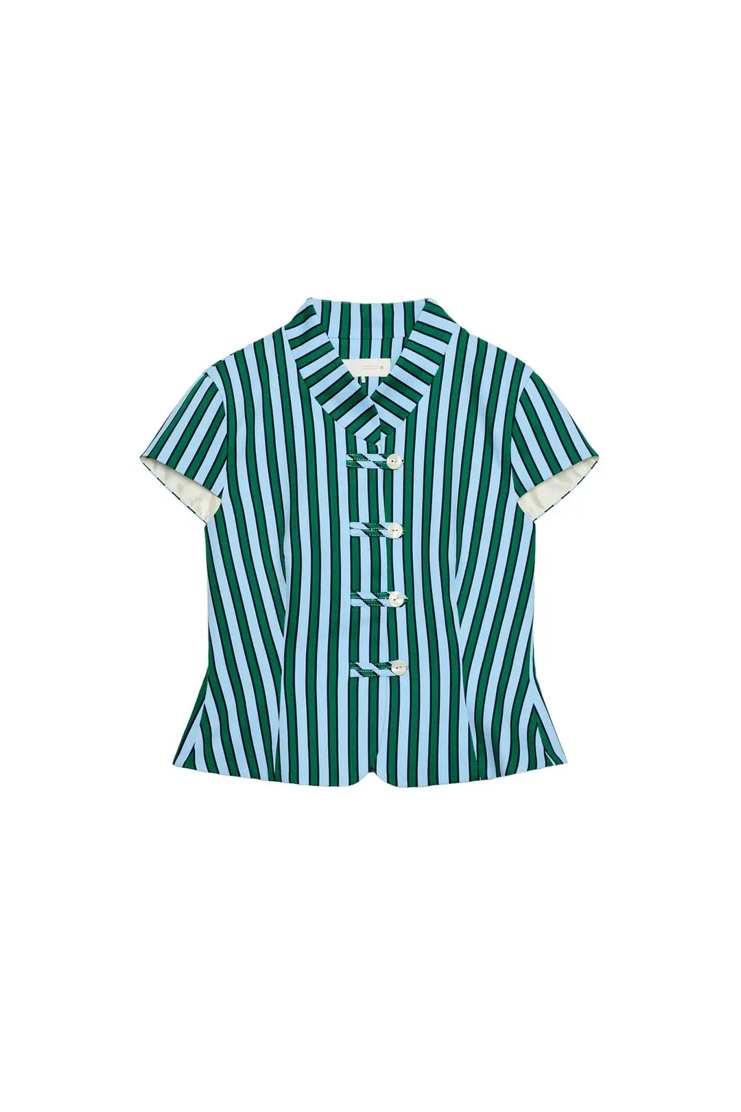 Топ в полоску с застежкой-клевант, Zara