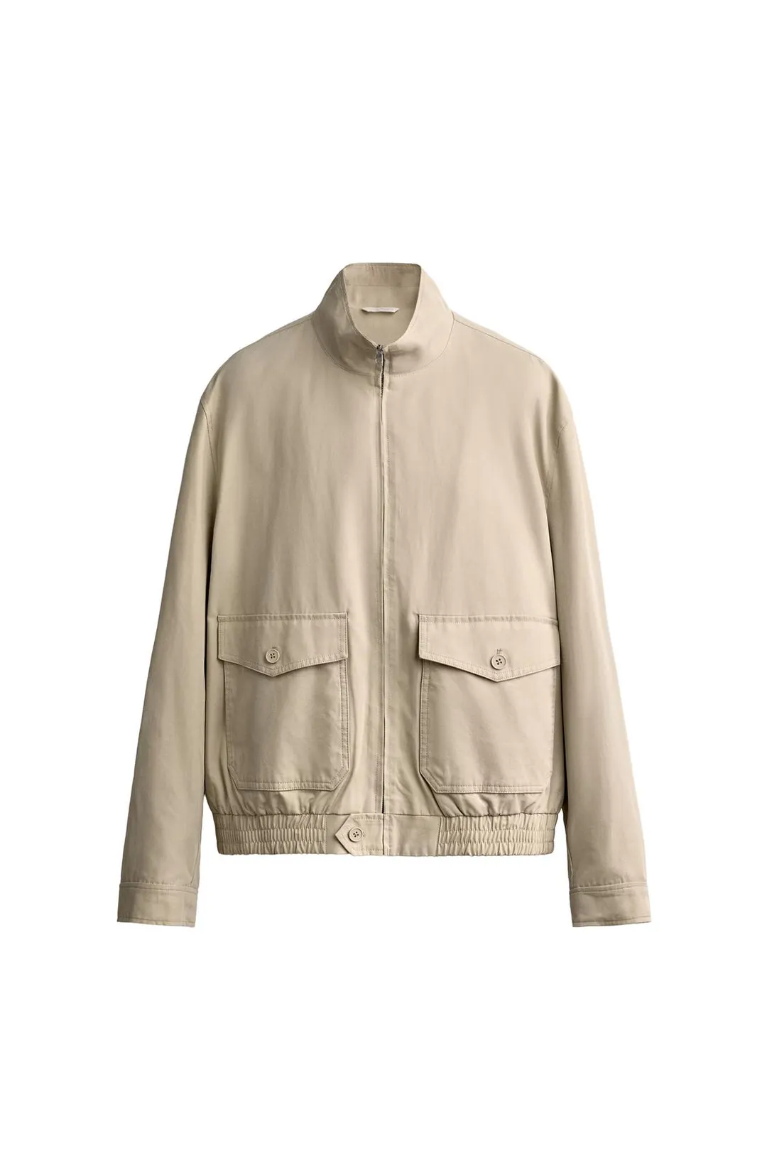 Куртка прямого кроя из хлопка и лиоцелла, Zara