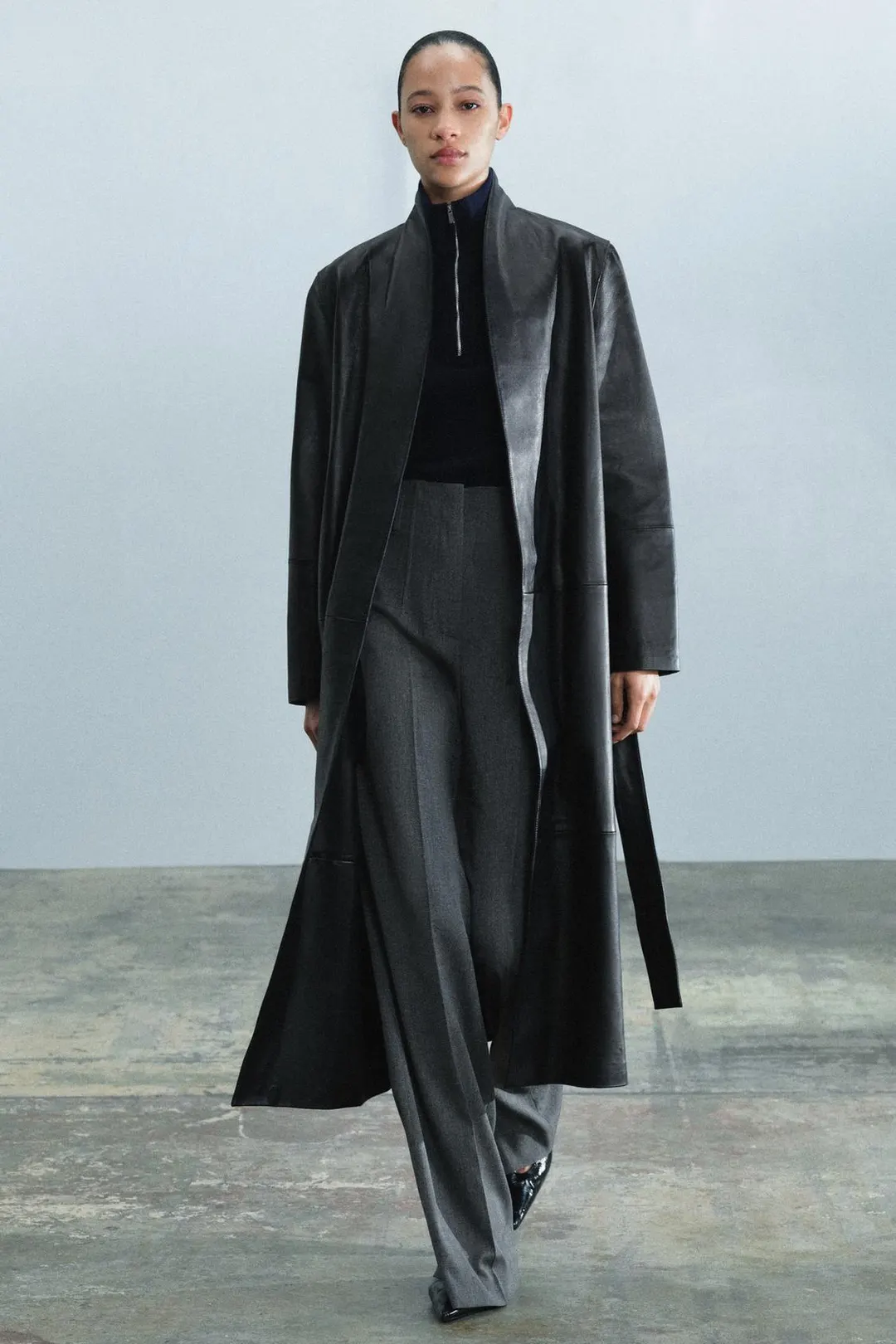 Брюки с высокой посадкой ZW Collection, Zara