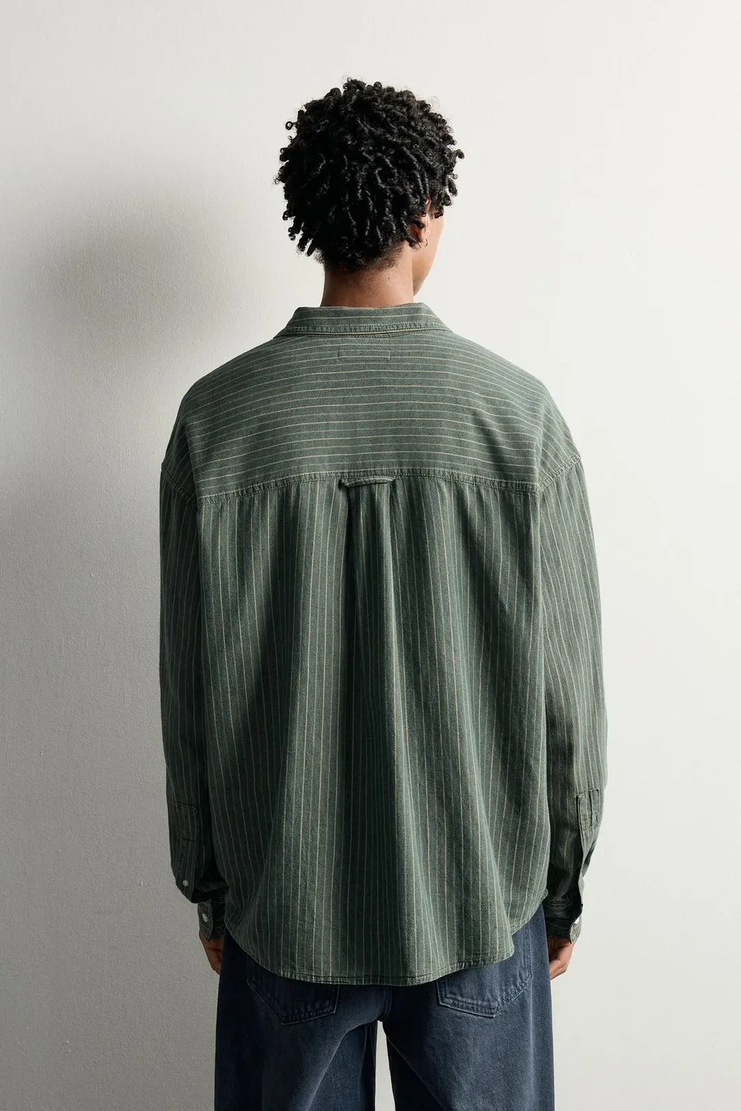 Рубашка свободного кроя в полоску, Zara