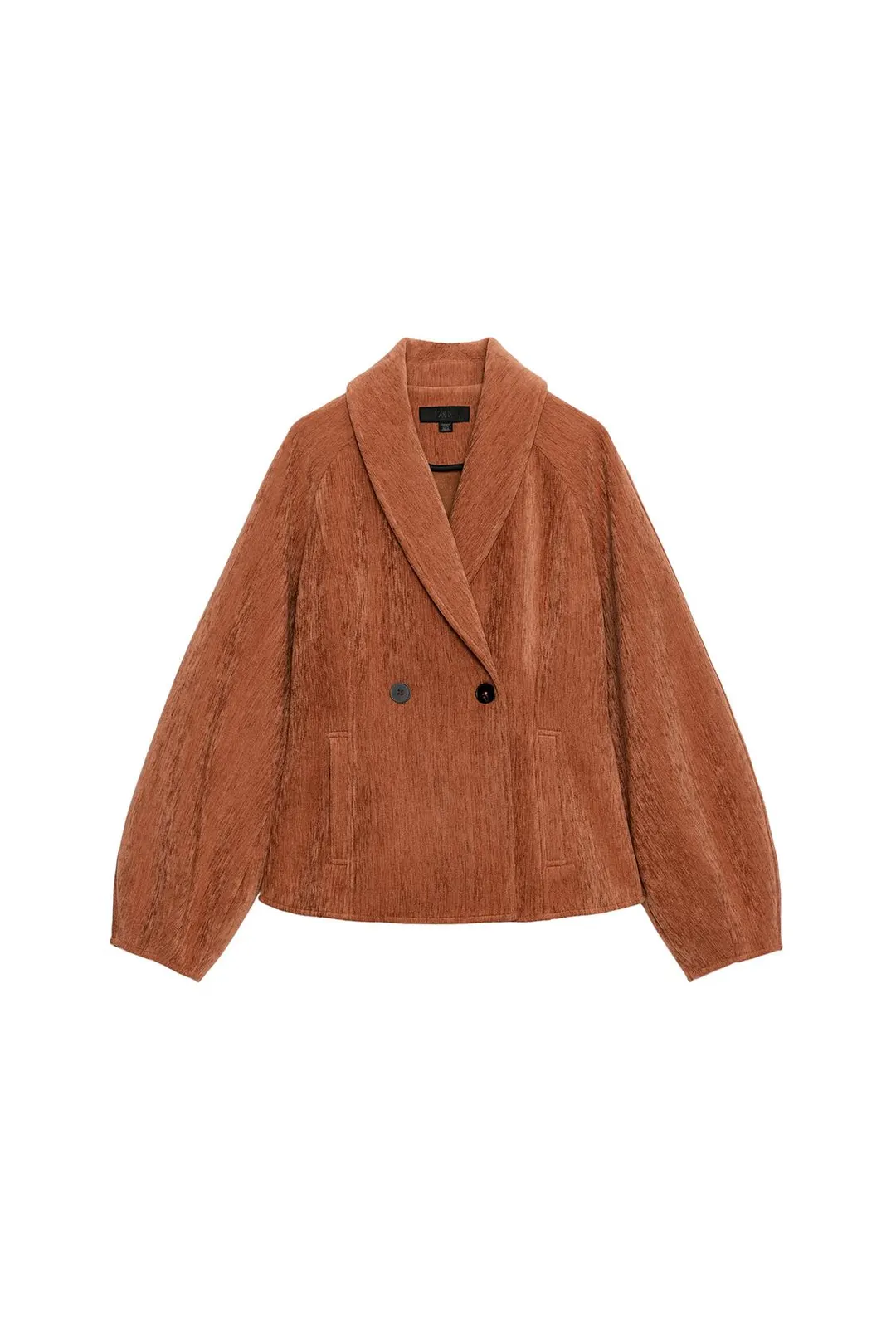 Двубортный жакет строгого кроя, Zara