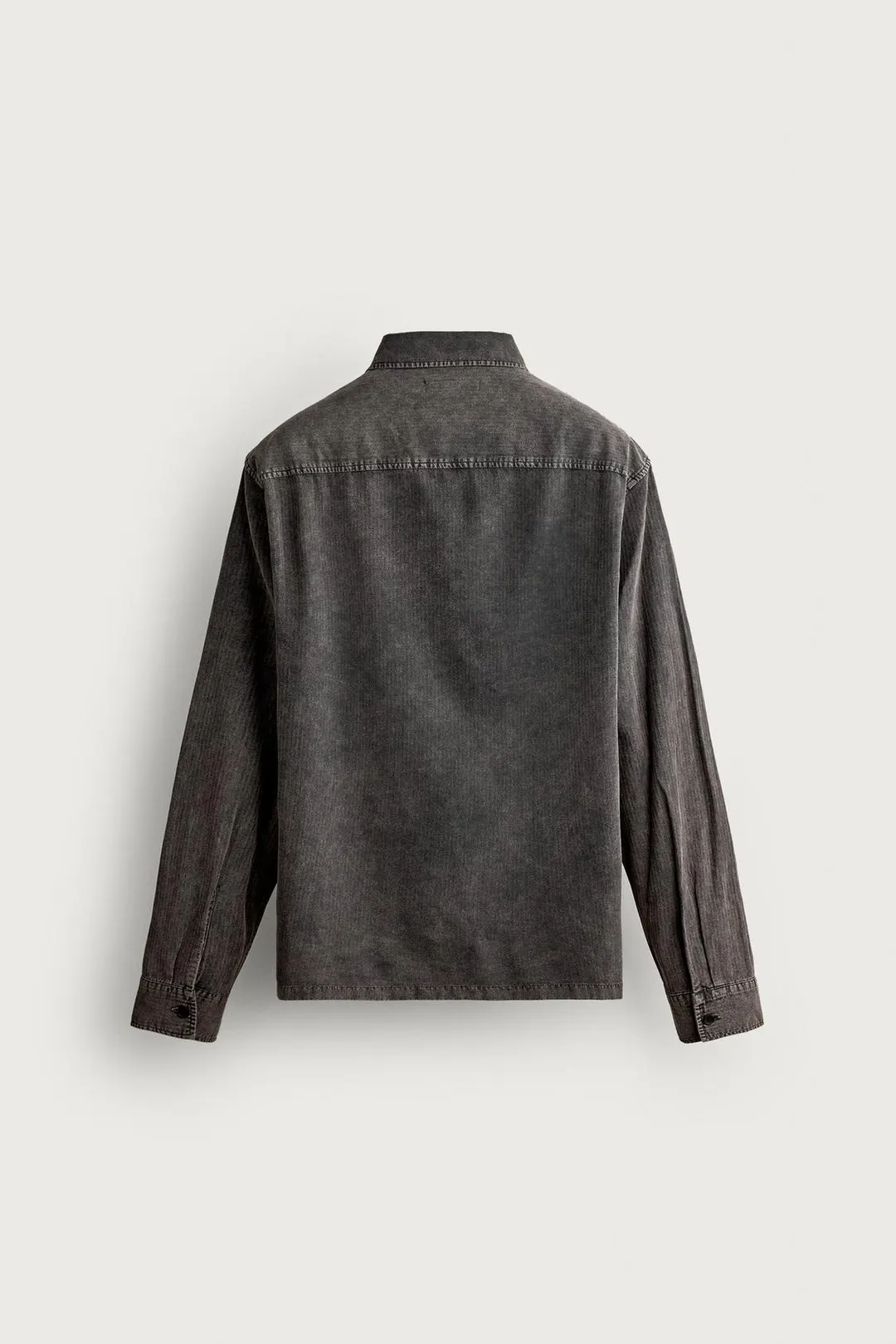 Рубашка в полоску с эффектом стирки, Zara