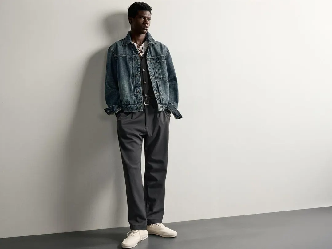 Брюки свободного кроя со складками, Zara