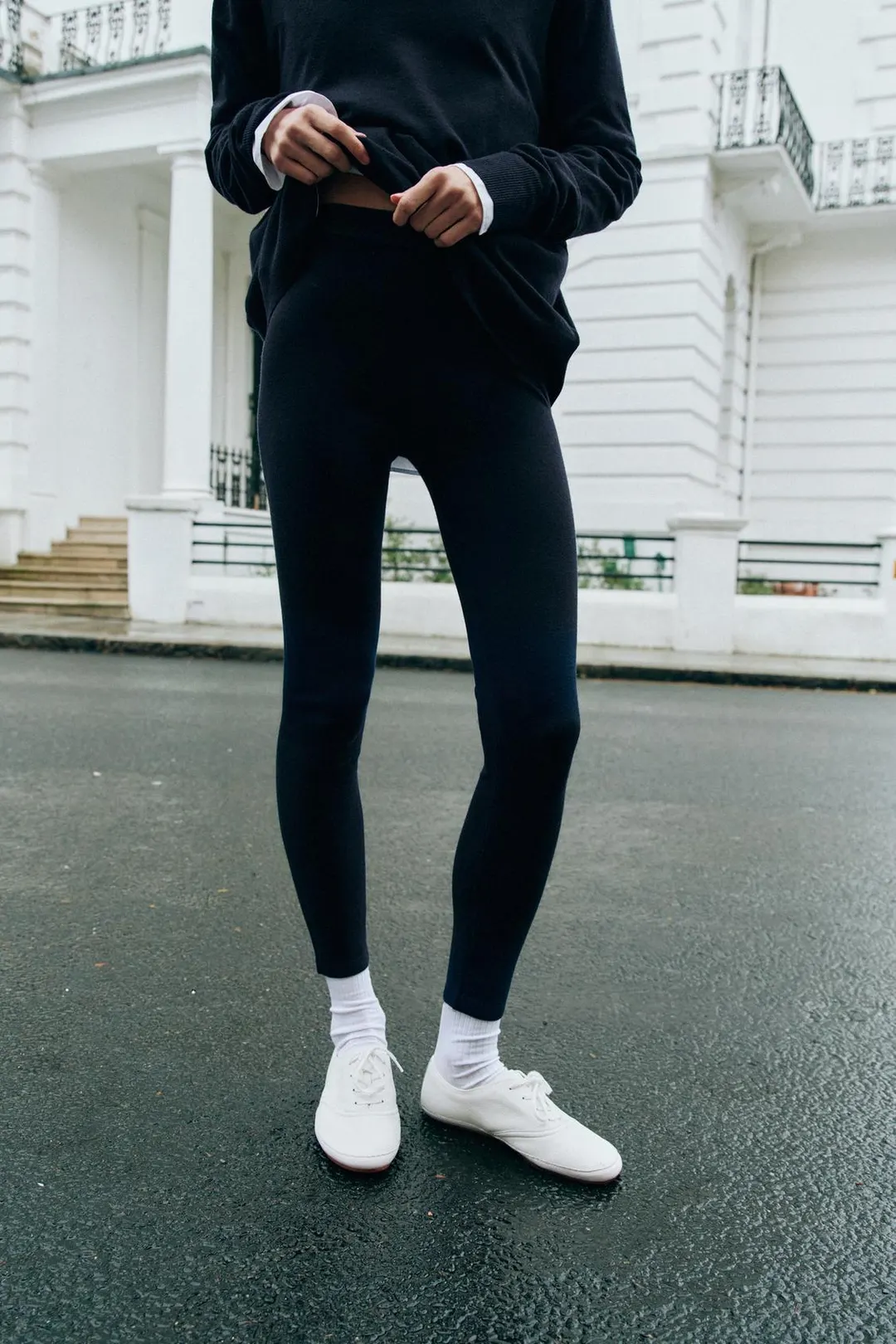 Вязаные легинсы, Zara