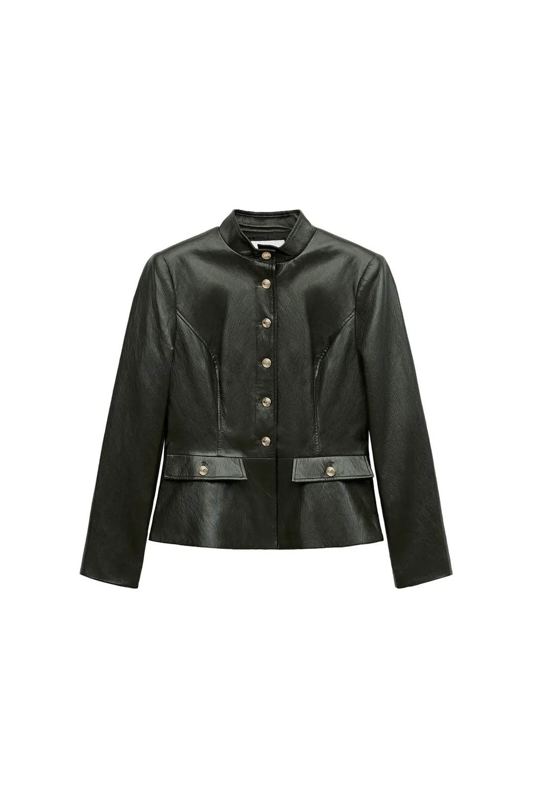 Куртка под кожу с подплечниками, Zara