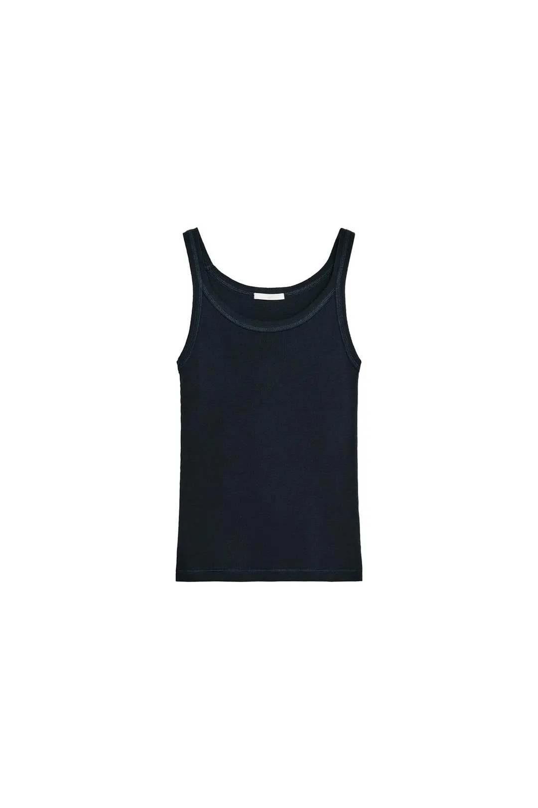 Майка в рубчик из хлопка, Zara